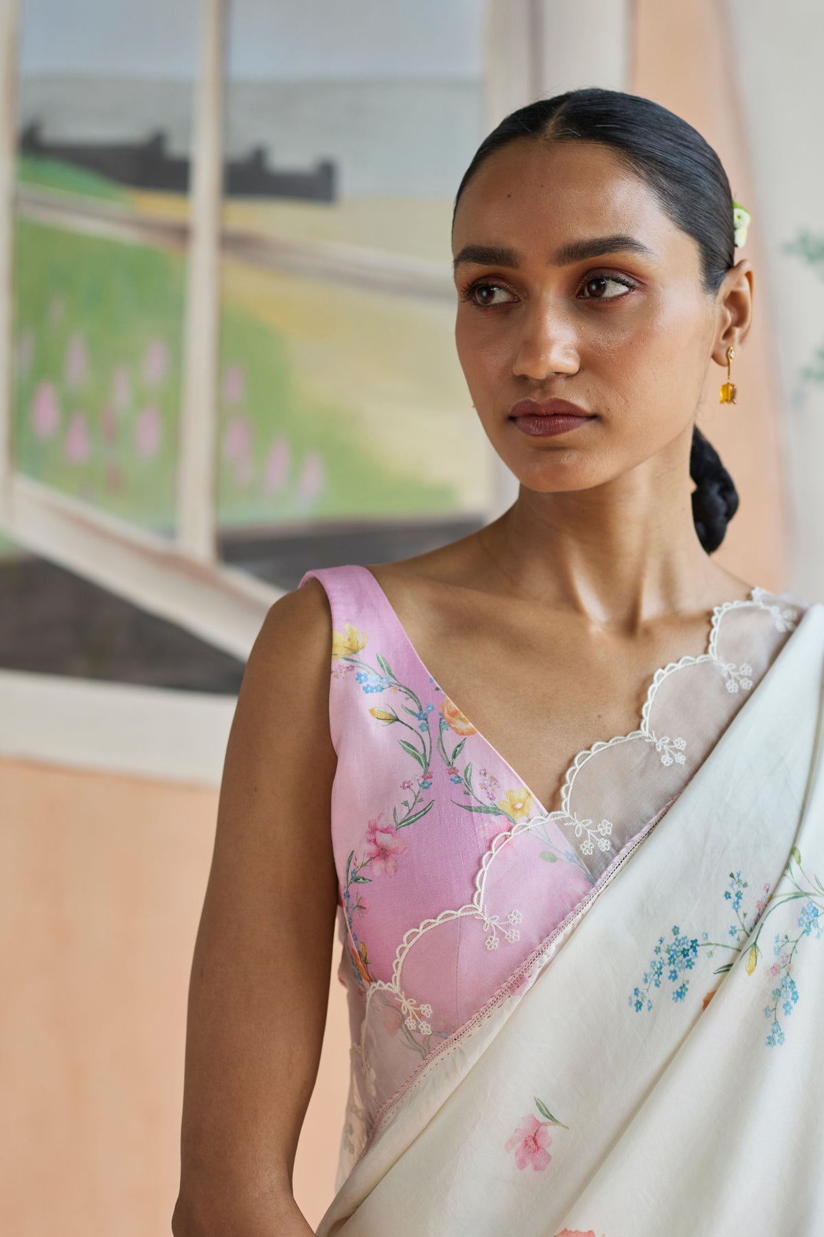 Florist Mulberry Silk Sari