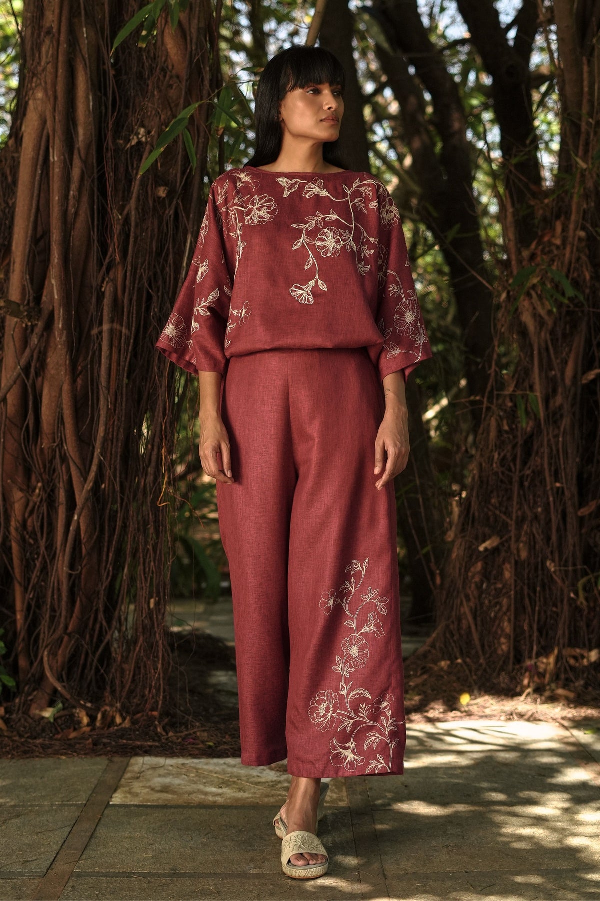 Bloomscape Merlot Co-ord Set