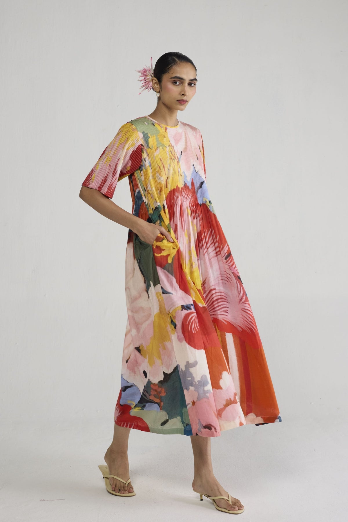 Obu Pintucks Dress