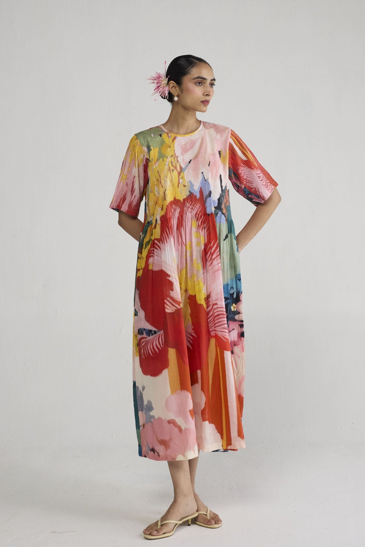Obu Pintucks Dress