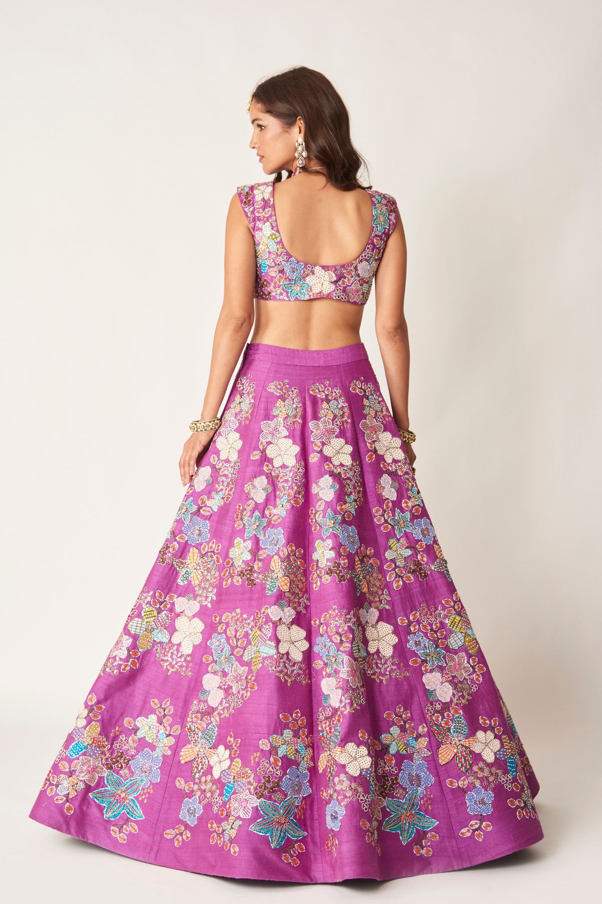 Aubrielle Raw Silk Lehenga Set