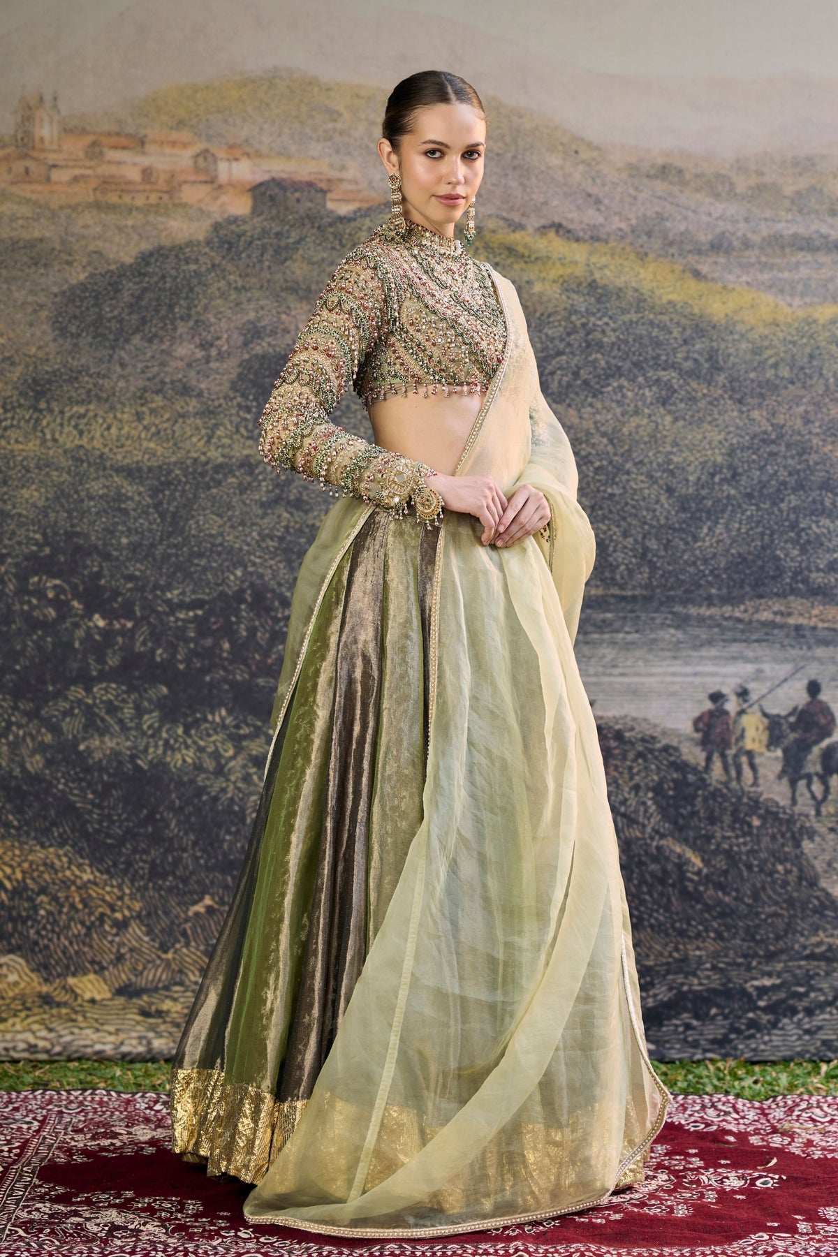 Zarreen Jadau Lehenga Set