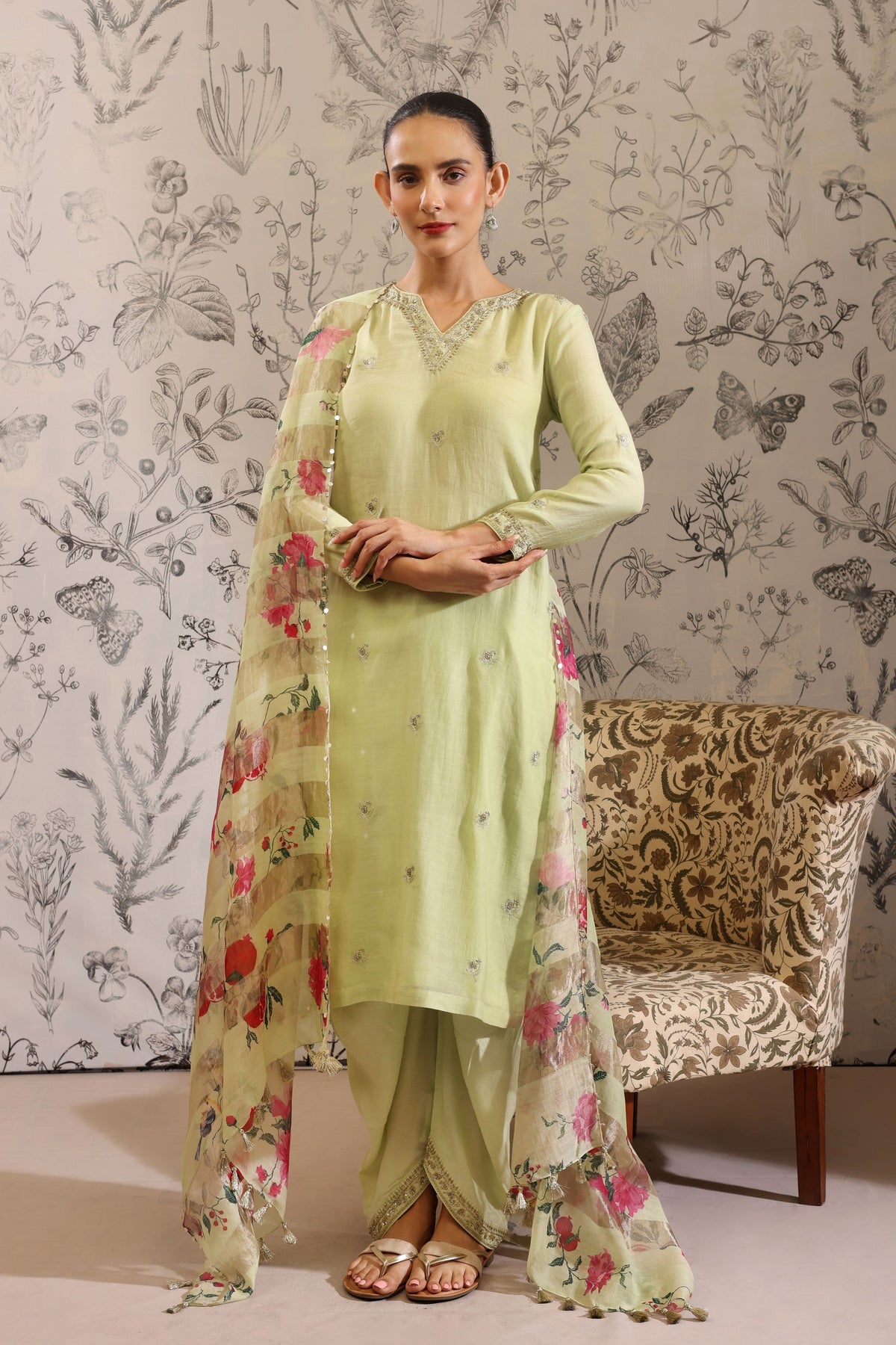 Anaar Green Kurta Set