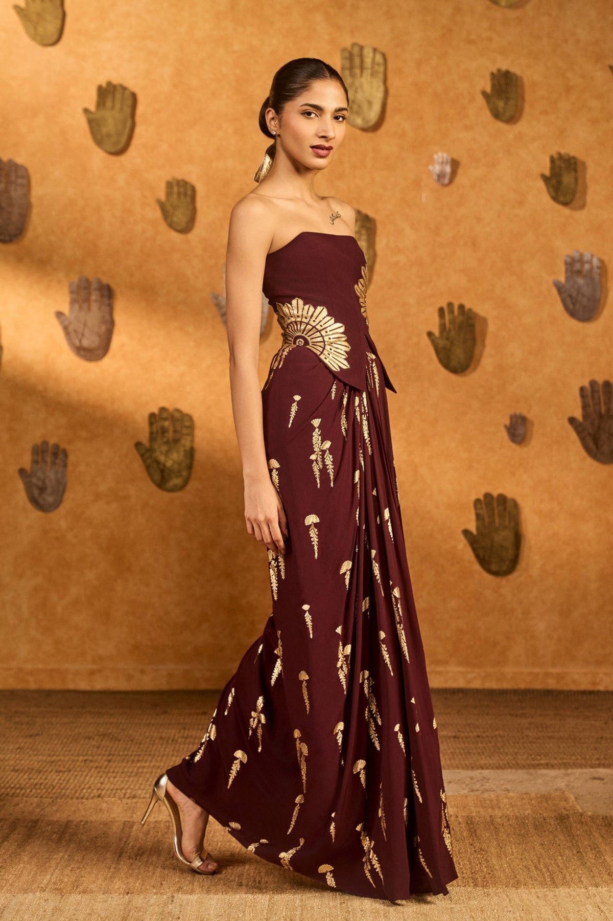 Plum Cherry Vine Co-ord Set
