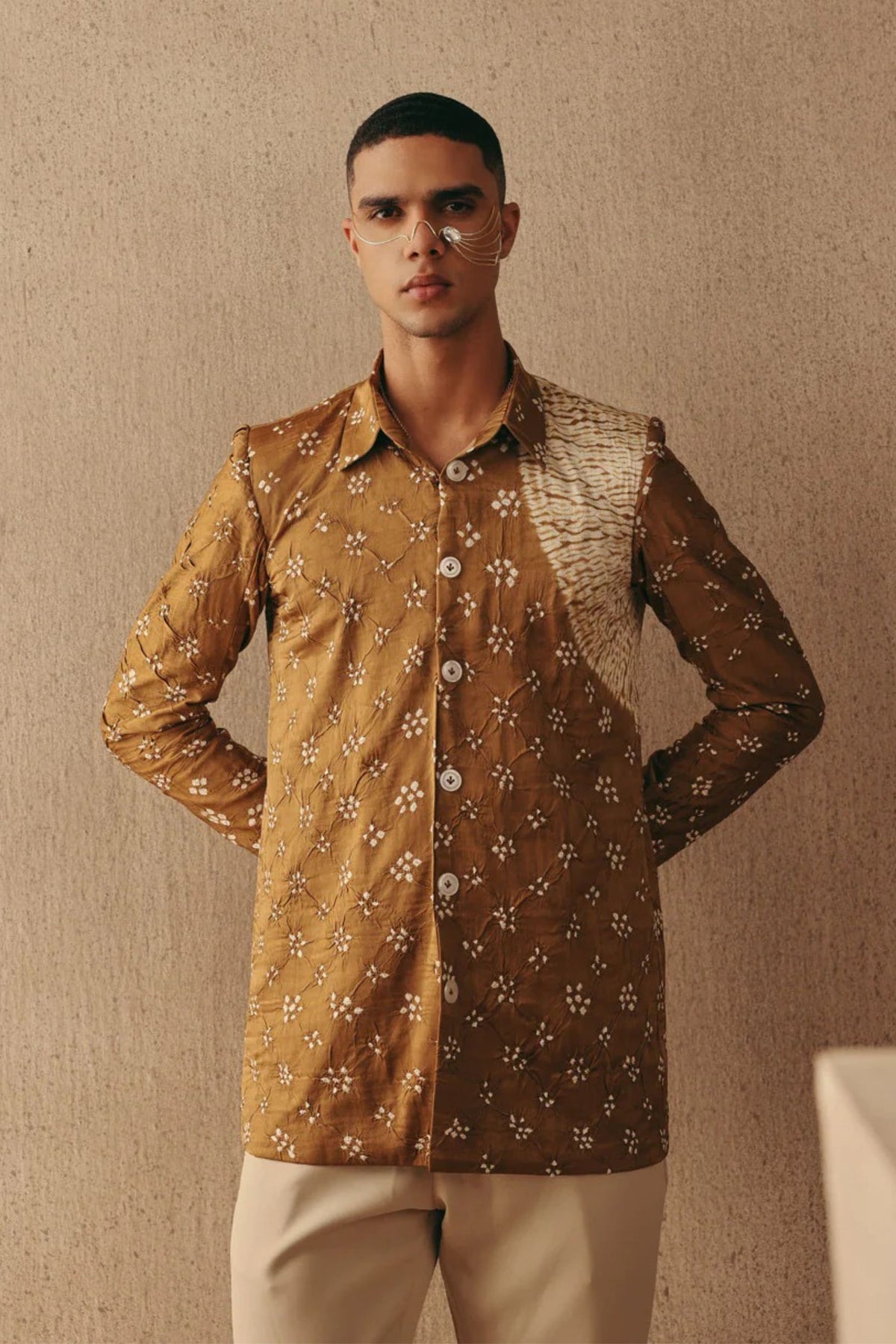 Mocha Shirt Set