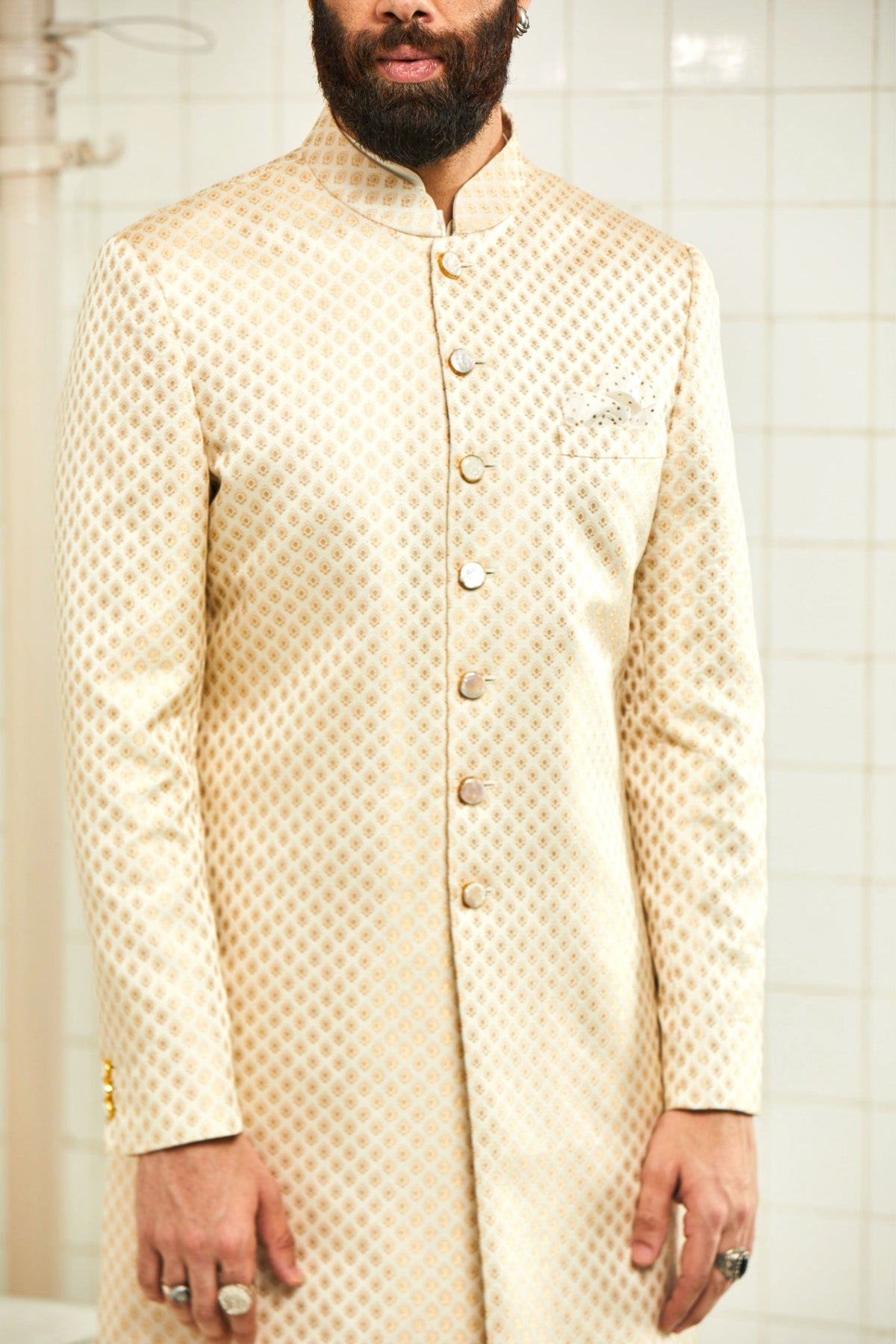 Awaniya Brocade Sherwani