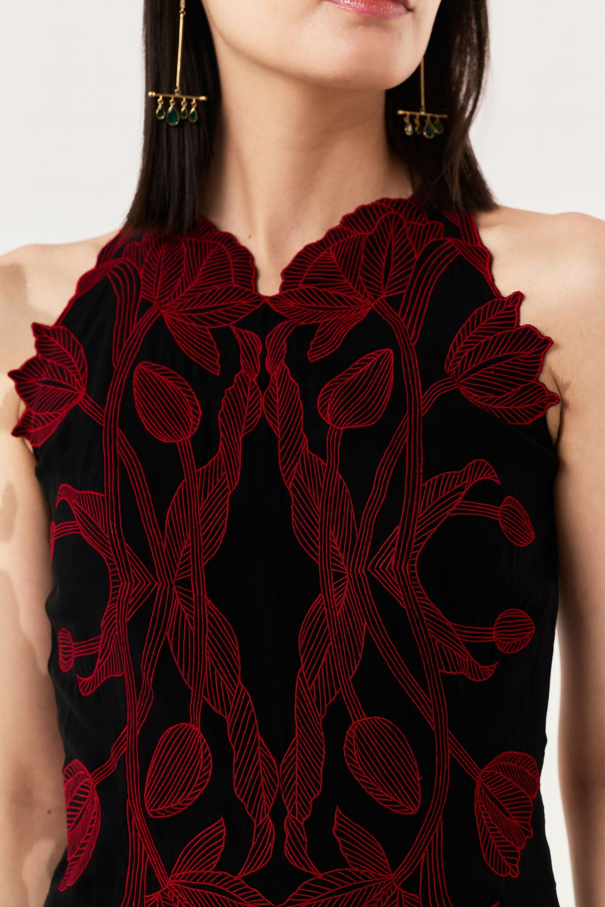 Wild Tulip Black Red Dress