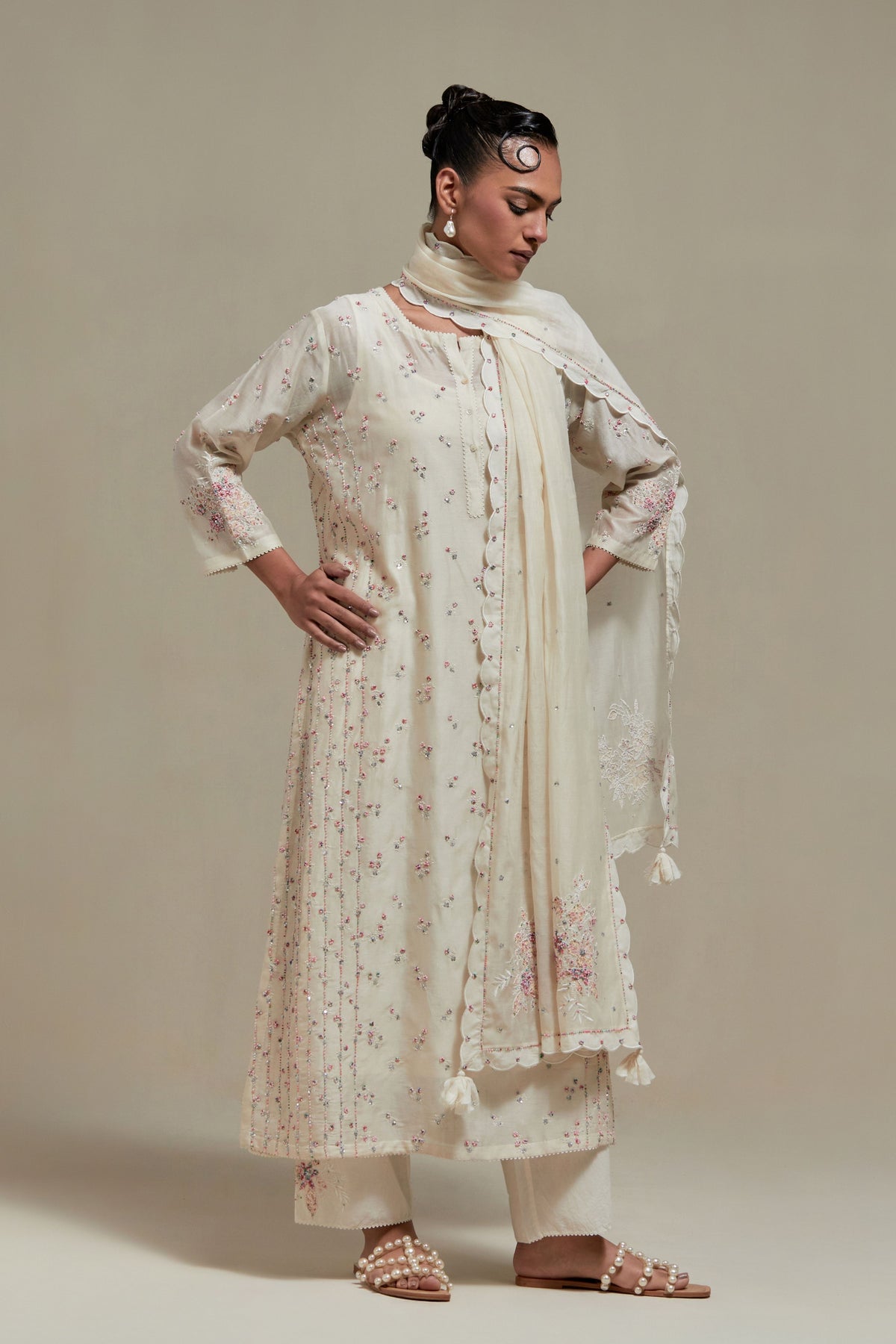 Pink Silk Kurta And Pants