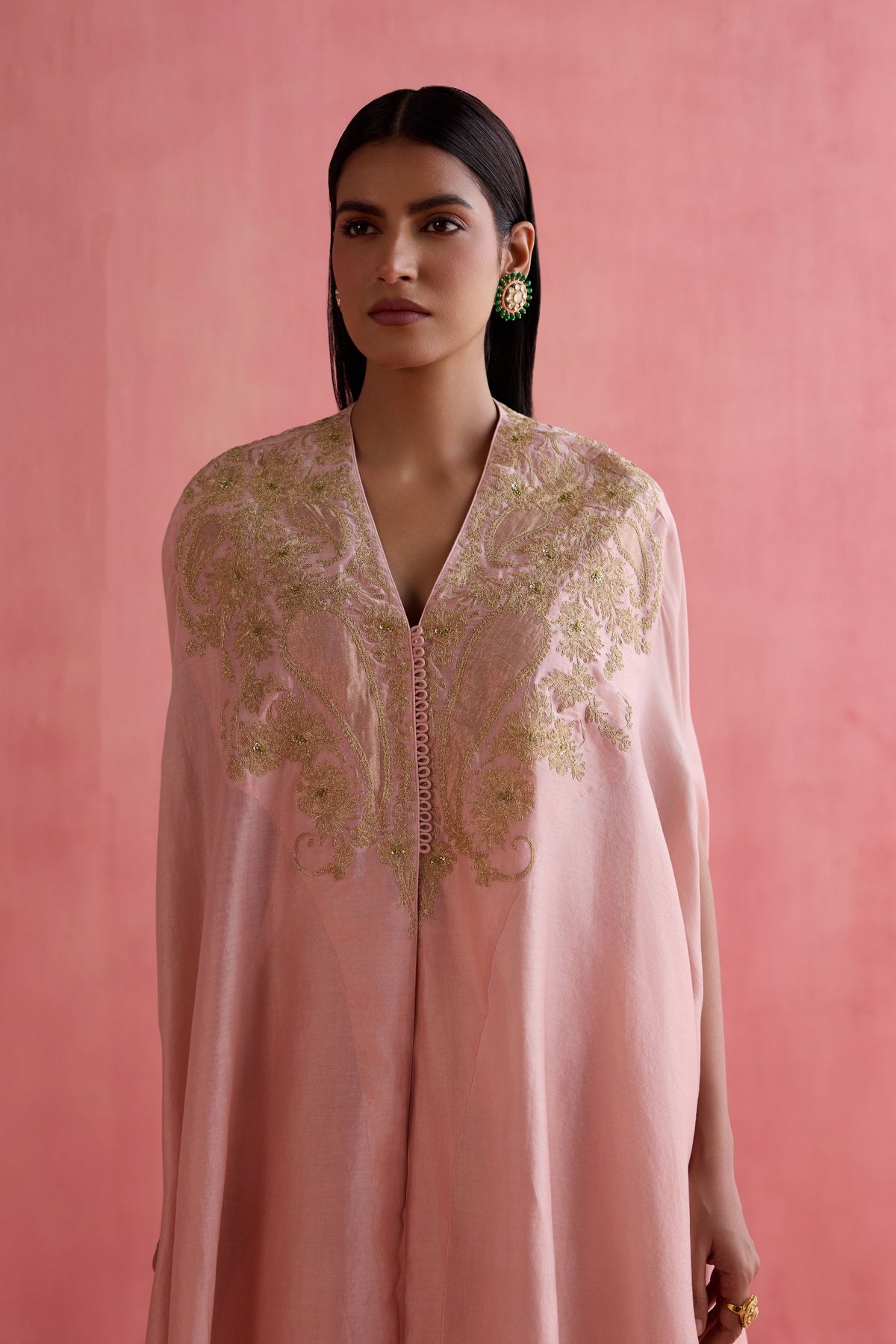 Meher Pink Kaftan Set