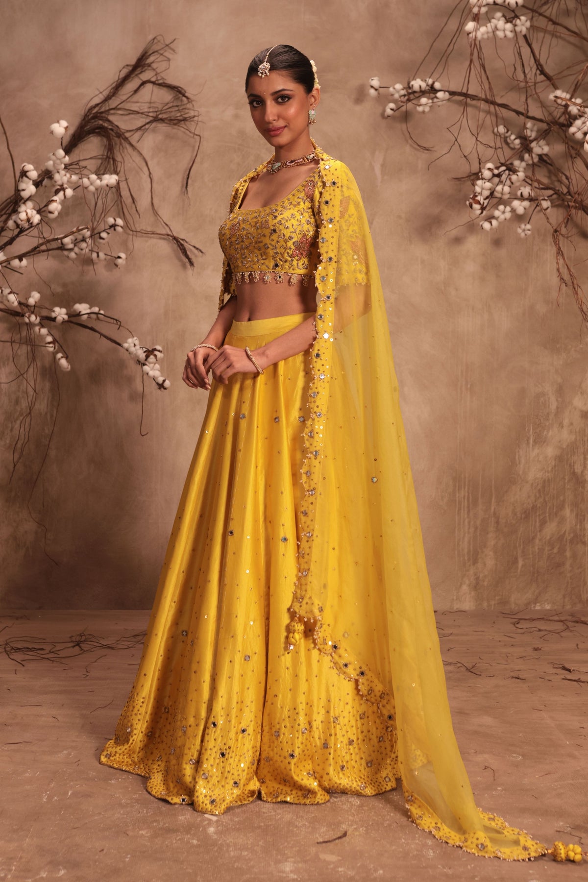 Mirror Work Lehenga Set