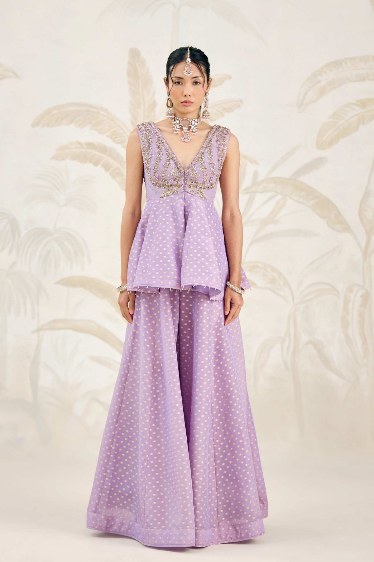 Orchid Lavender Sharara Set