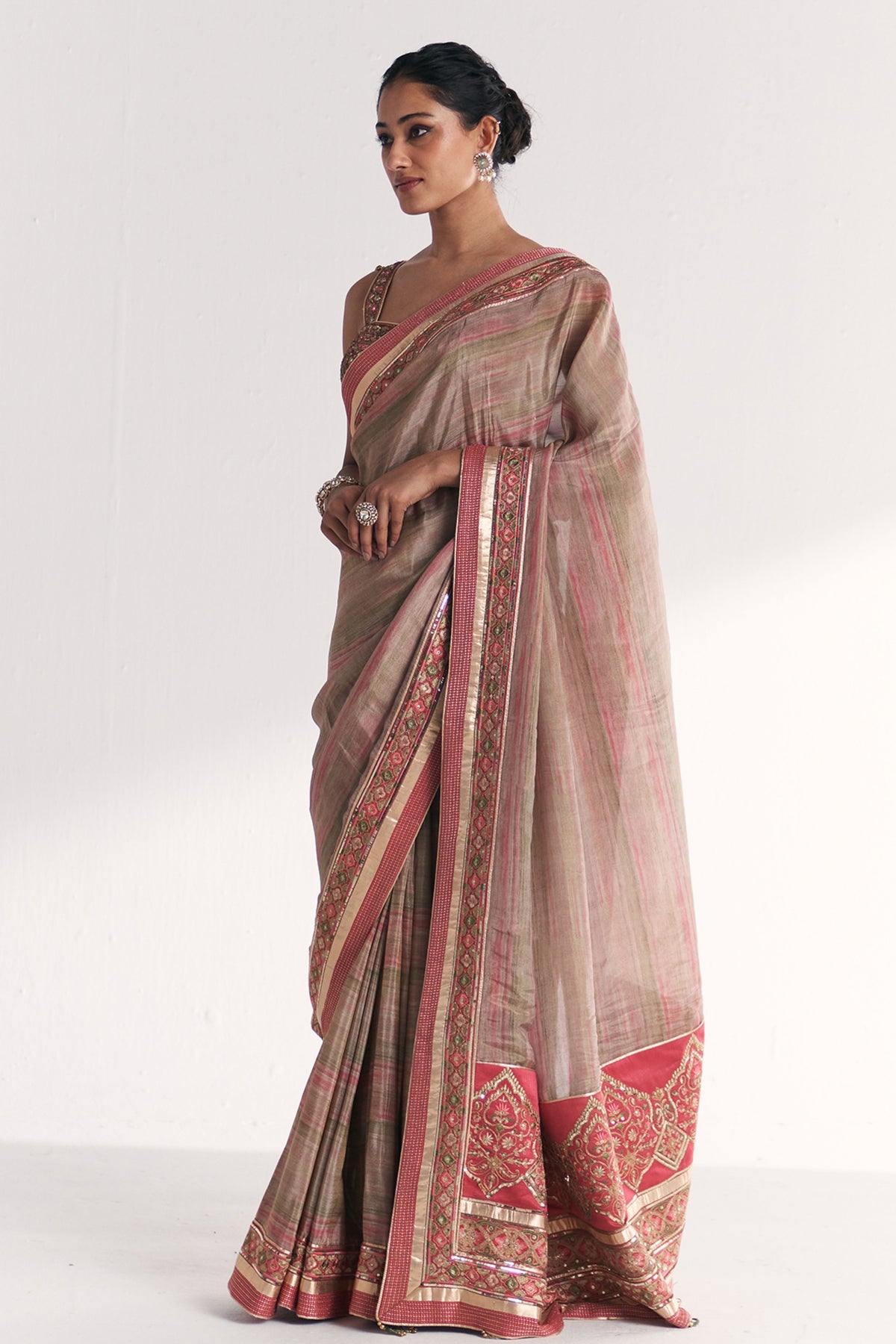 Phoolbagh Pink Saree