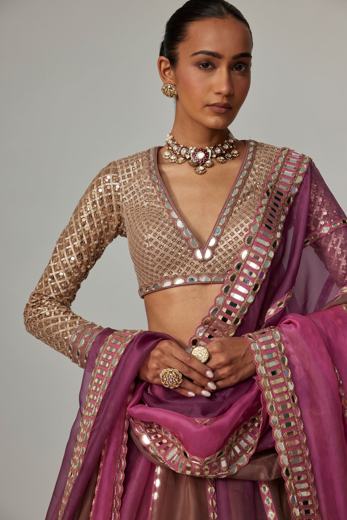 Mud Multicolor Lehenga Set