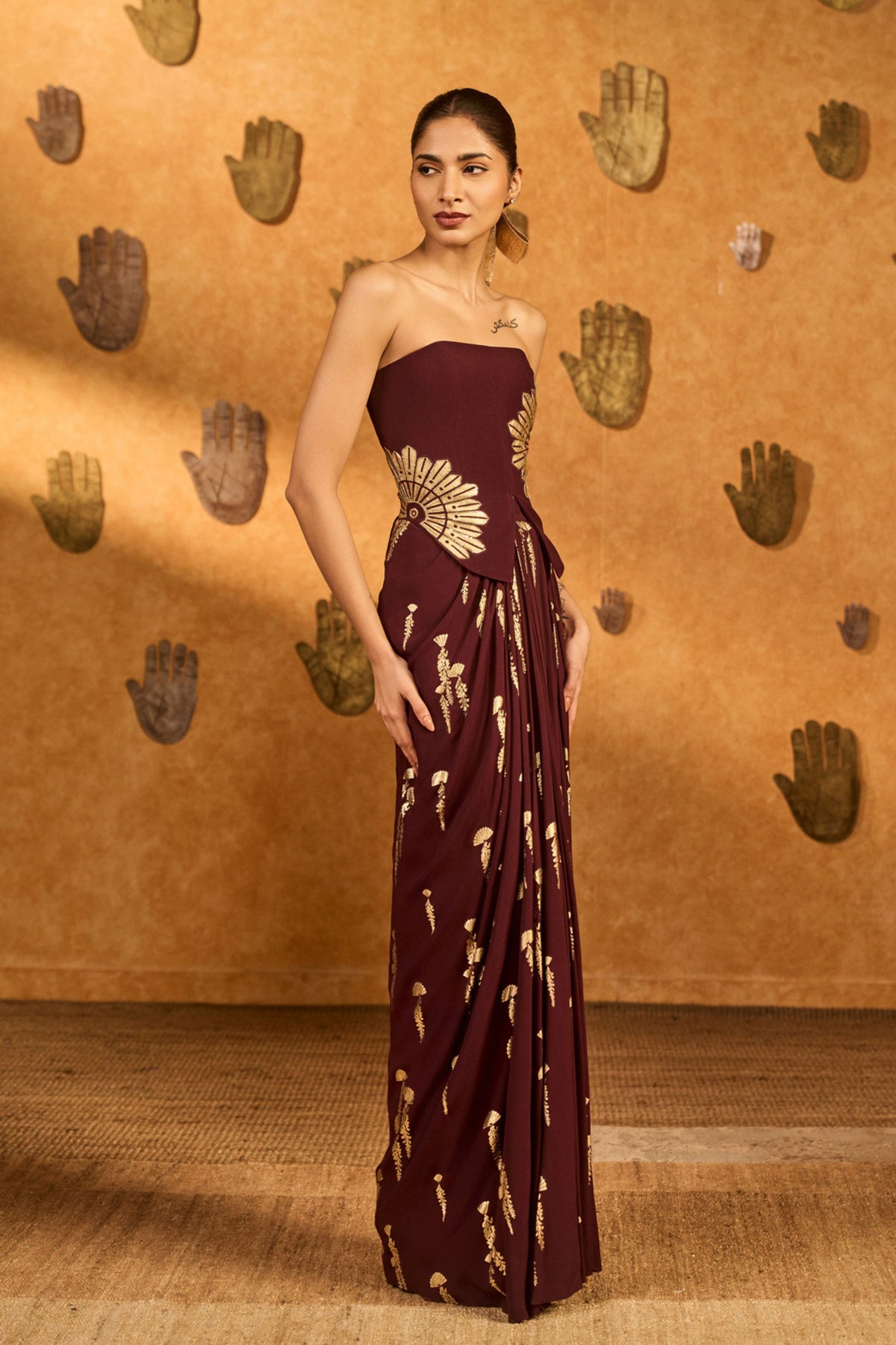 Plum Cherry Vine Co-ord Set
