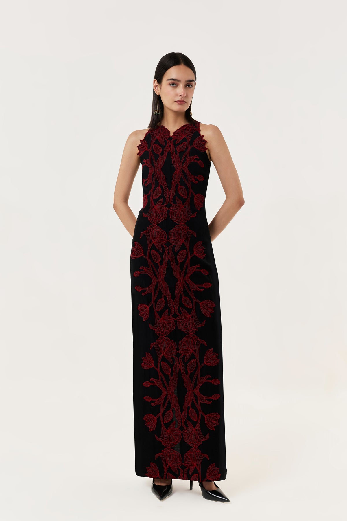 Wild Tulip Black Red Dress