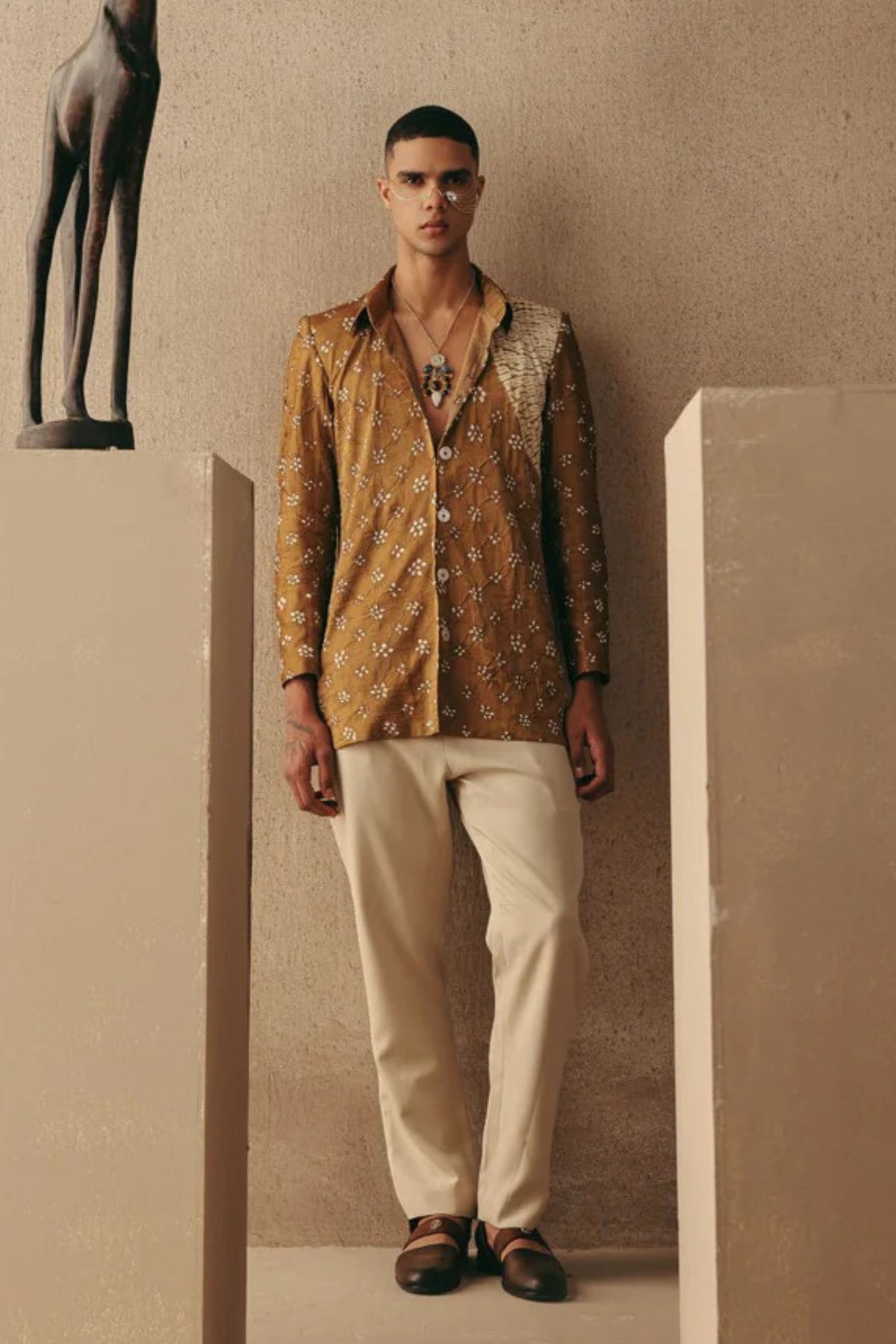 Mocha Shirt Set