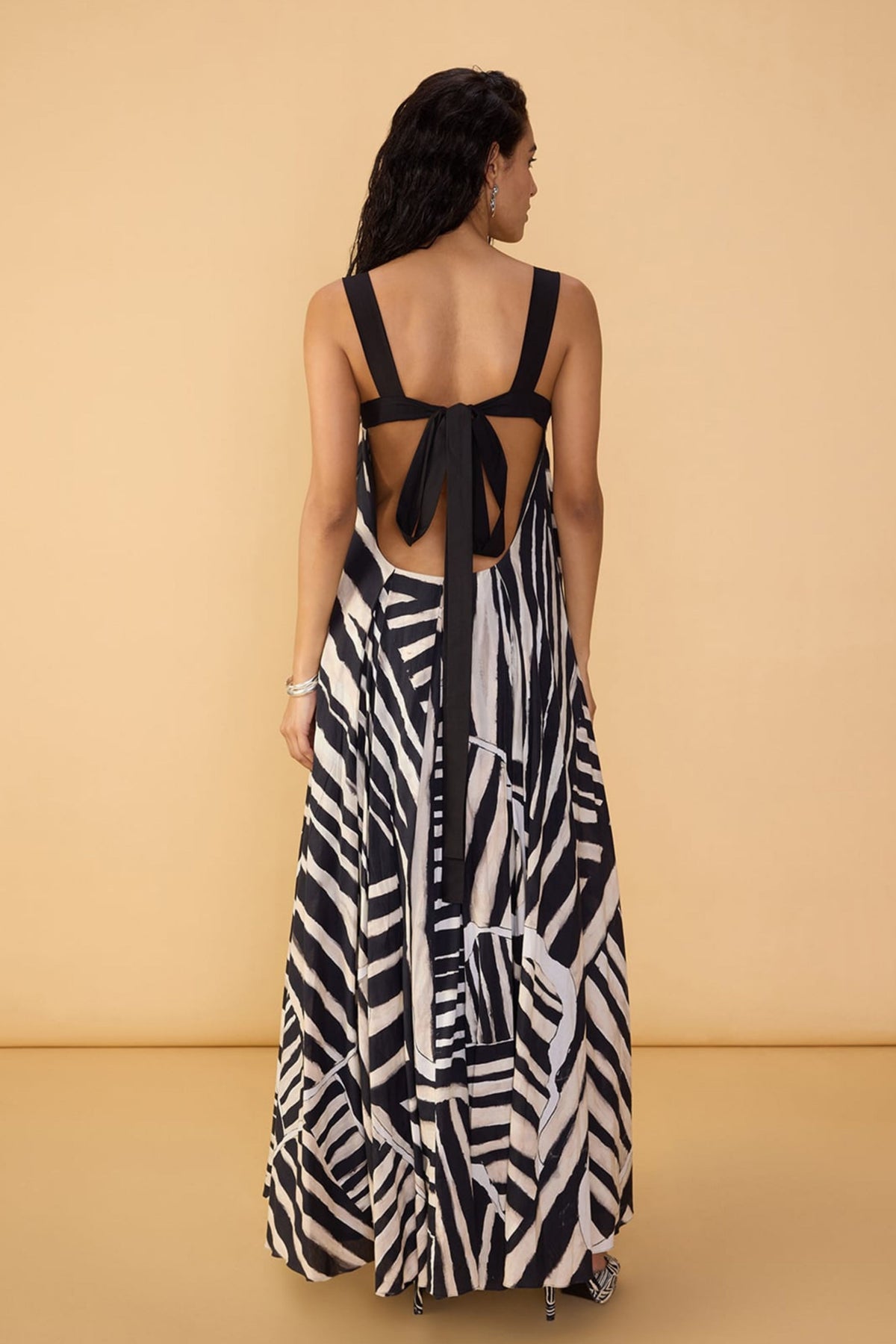Black White Stripe Vivi Dress