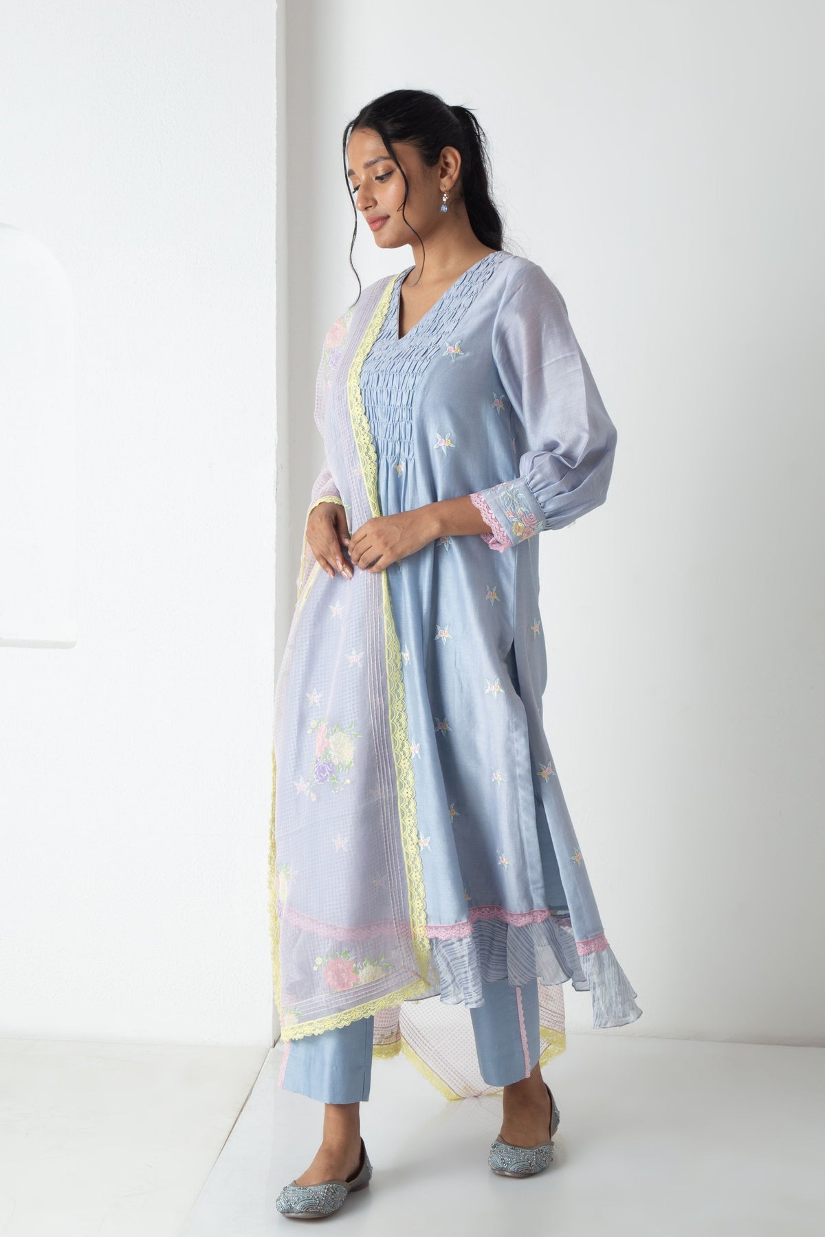 Blue Riona Kurta Set