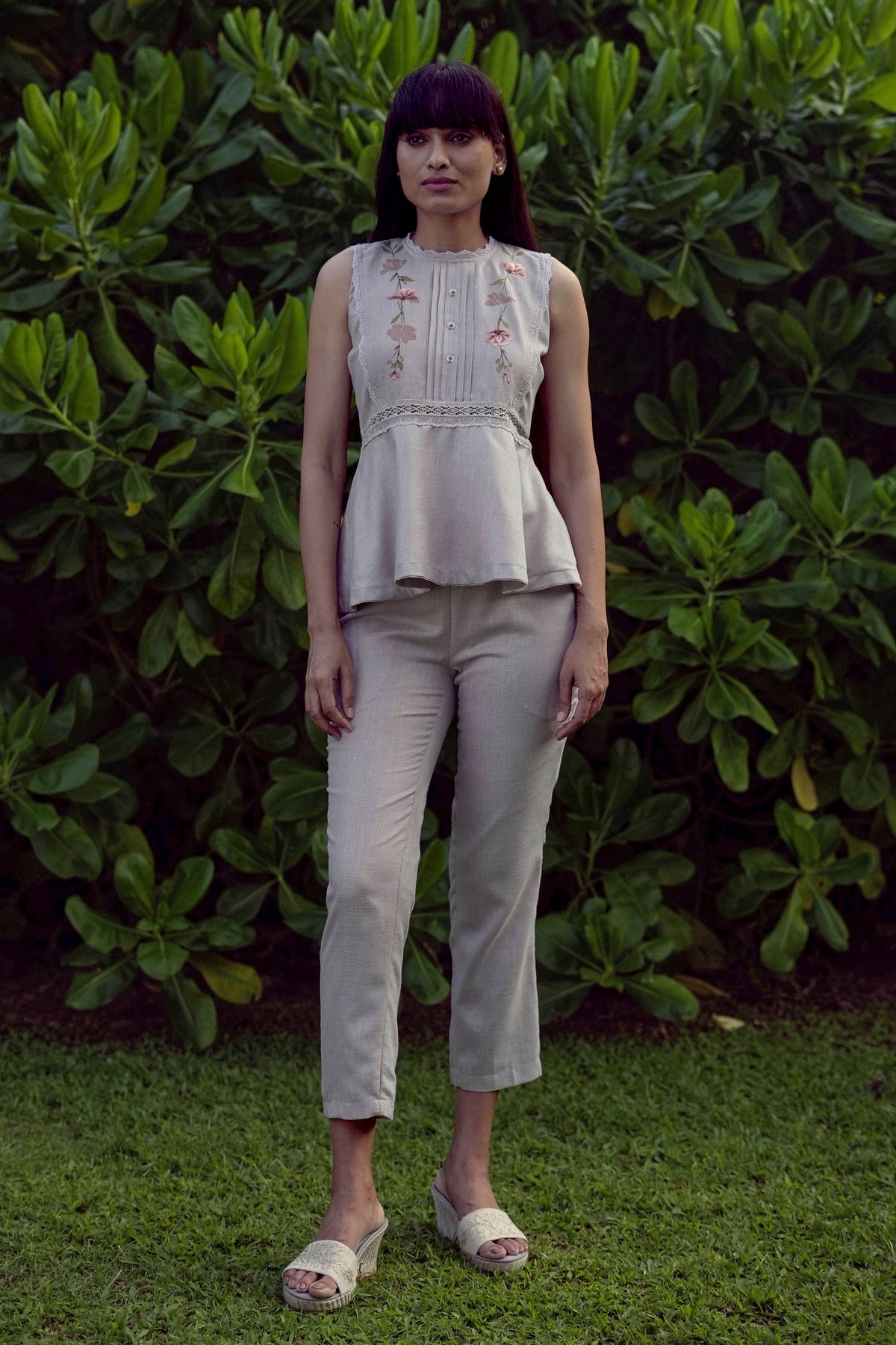 Blush Vines Mauve Co-ord Set
