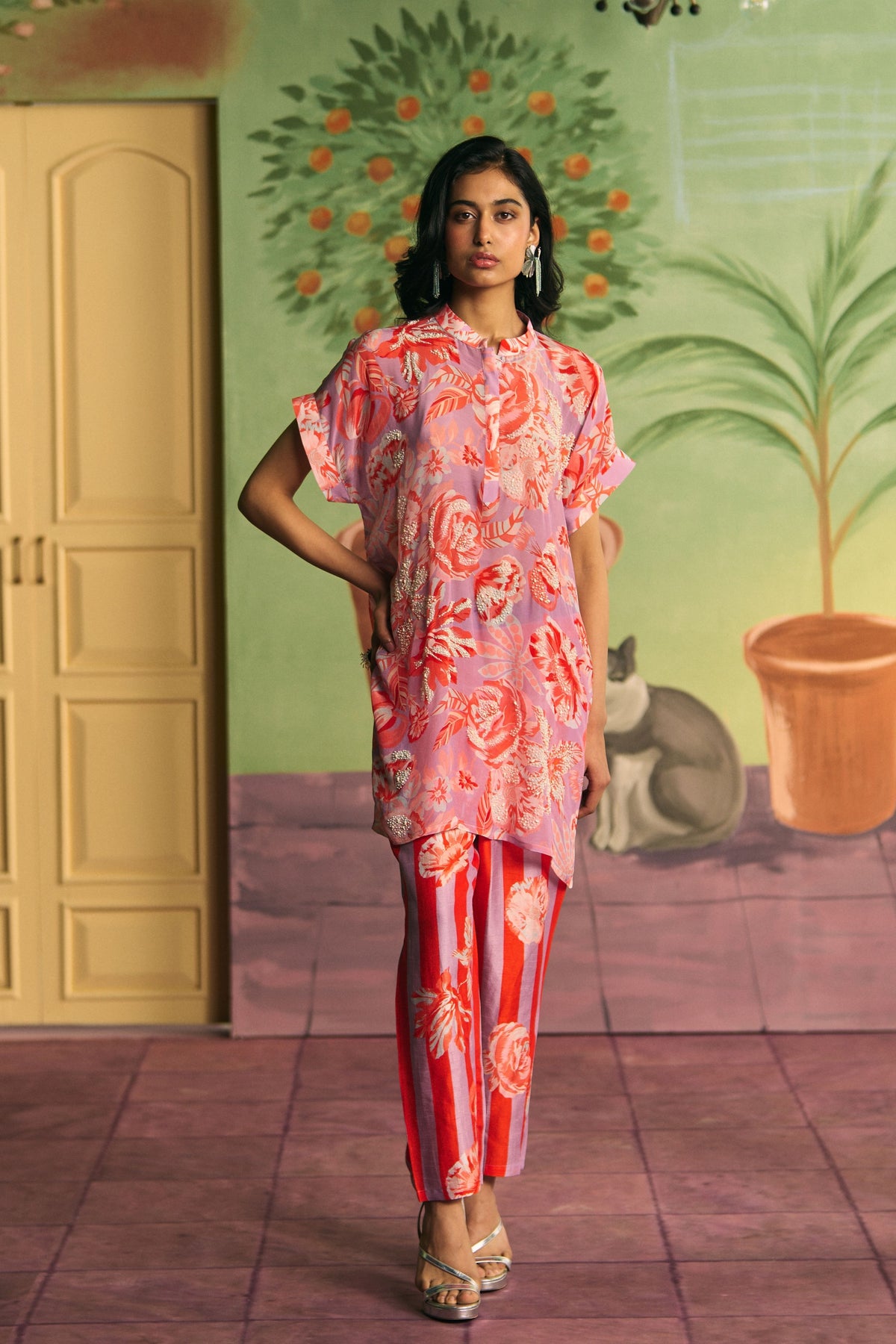 Lavender Rose Orchard Co-ord Set