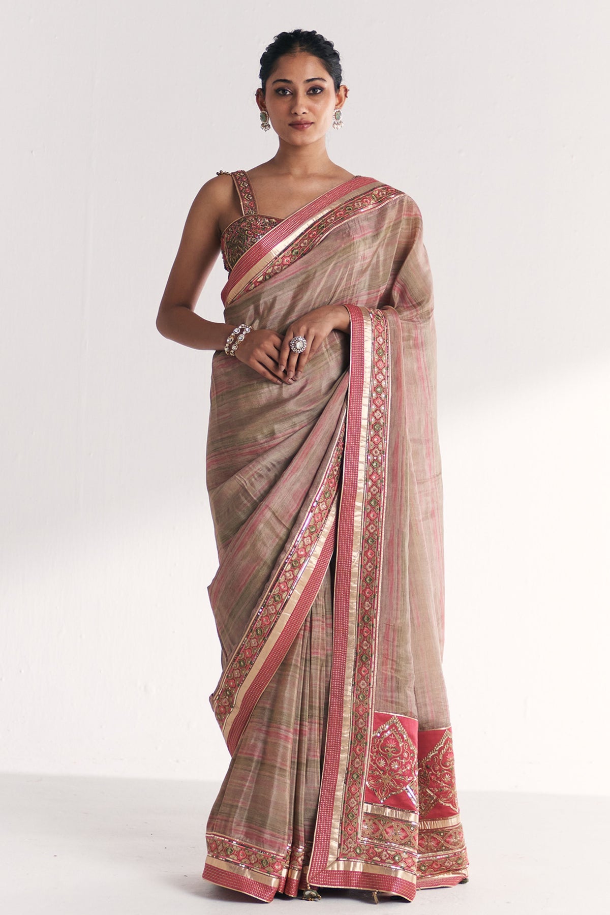 Phoolbagh Pink Saree