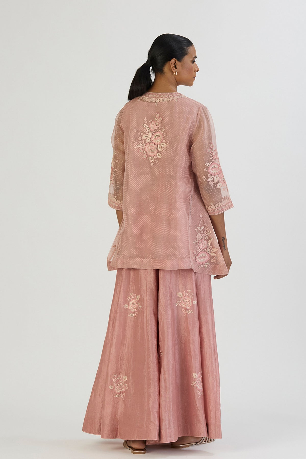 Pink Padma Kurta and Sharara