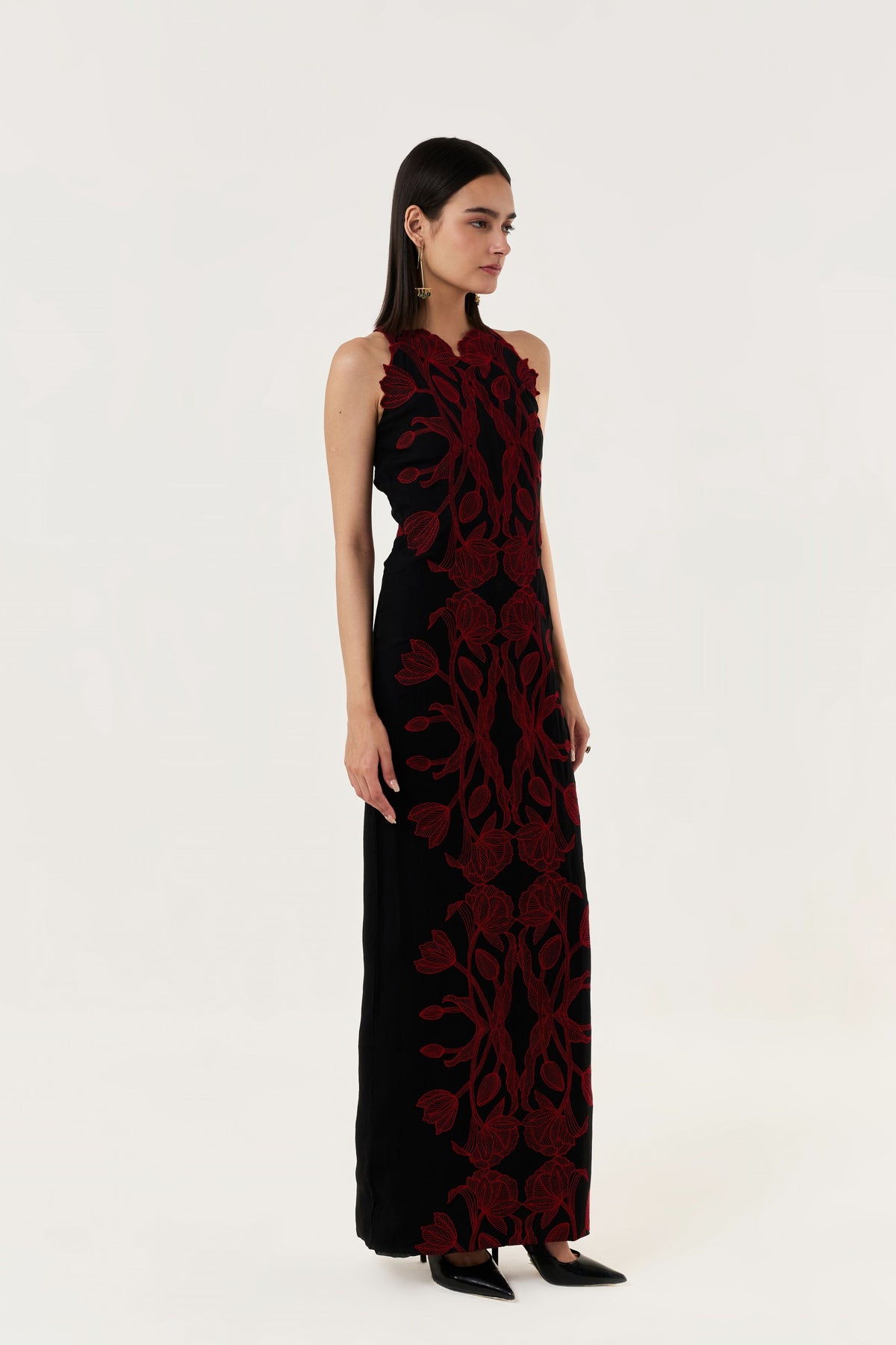 Wild Tulip Black Red Dress
