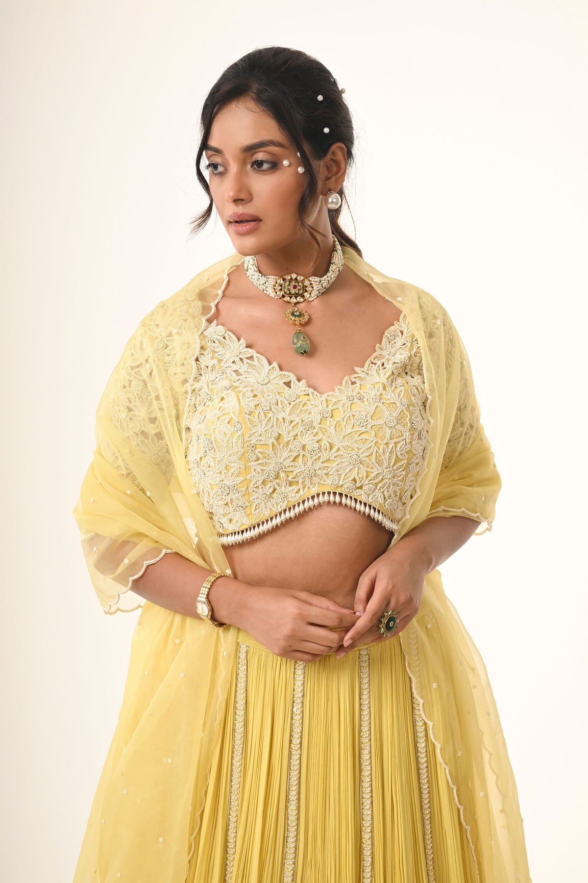 Floral Cutwork Lehenga Set