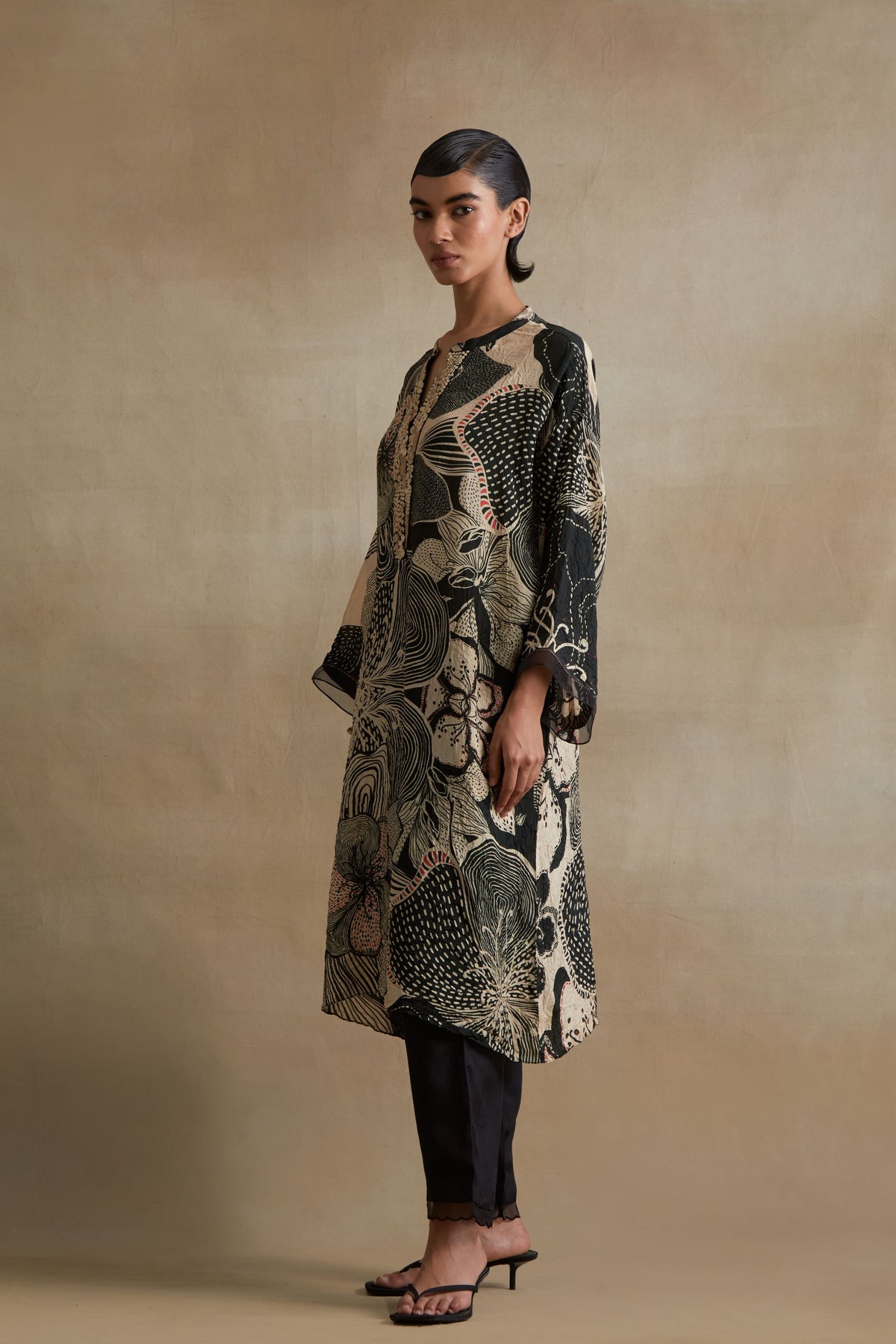 Clay Intricate Embroidered Kurta Set