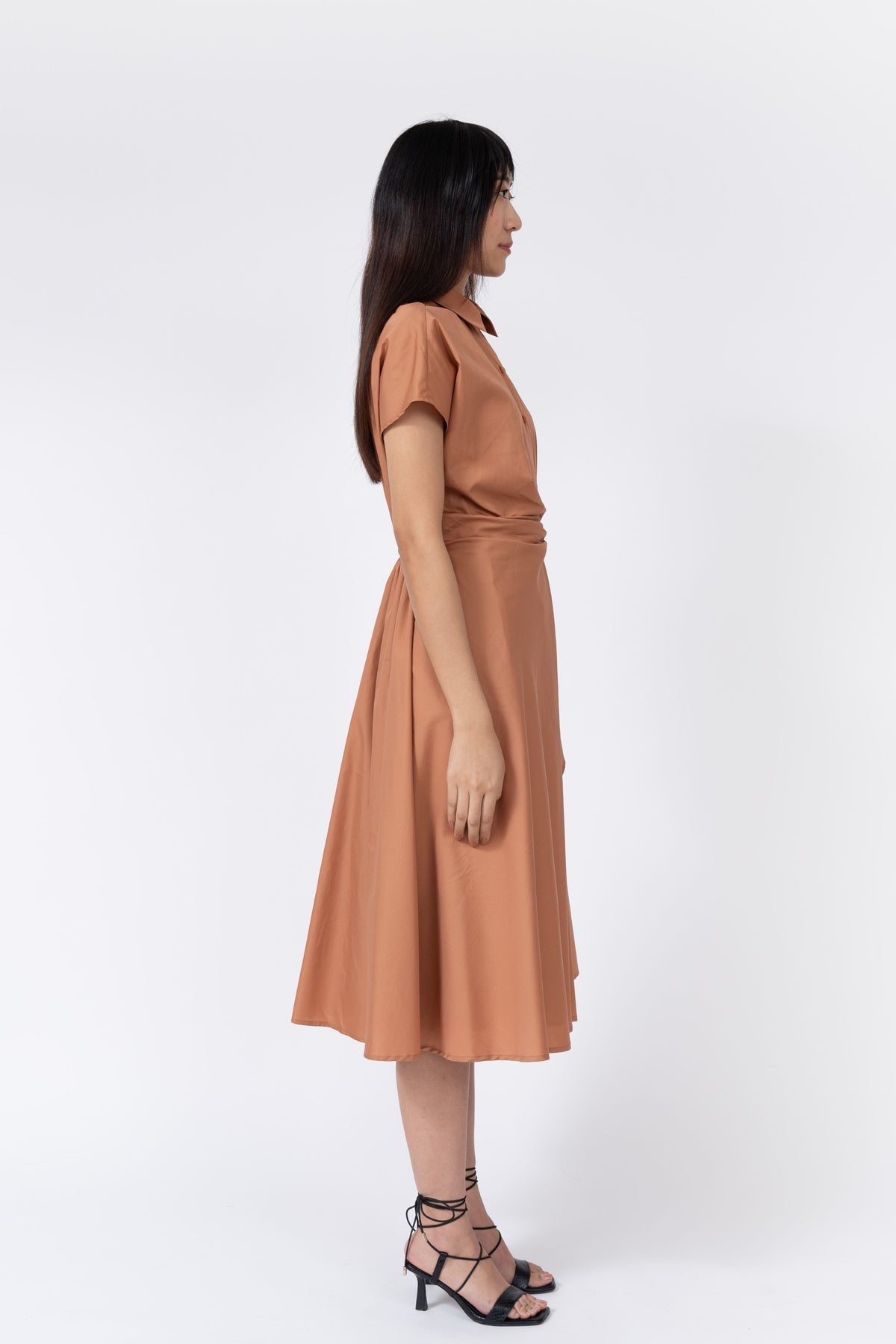 Caramel Wrap Dress