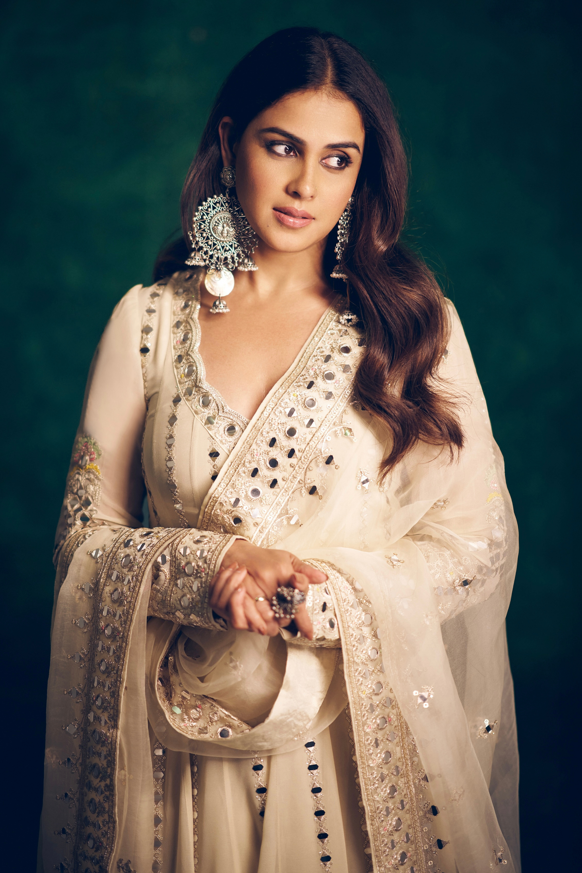 Genelia in Cheshtha Anarkali Set