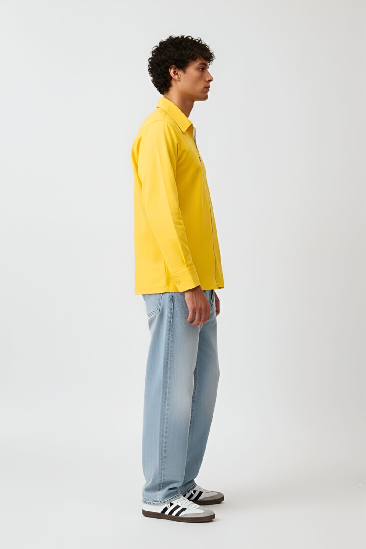 Mango Yellow Zip Shirt