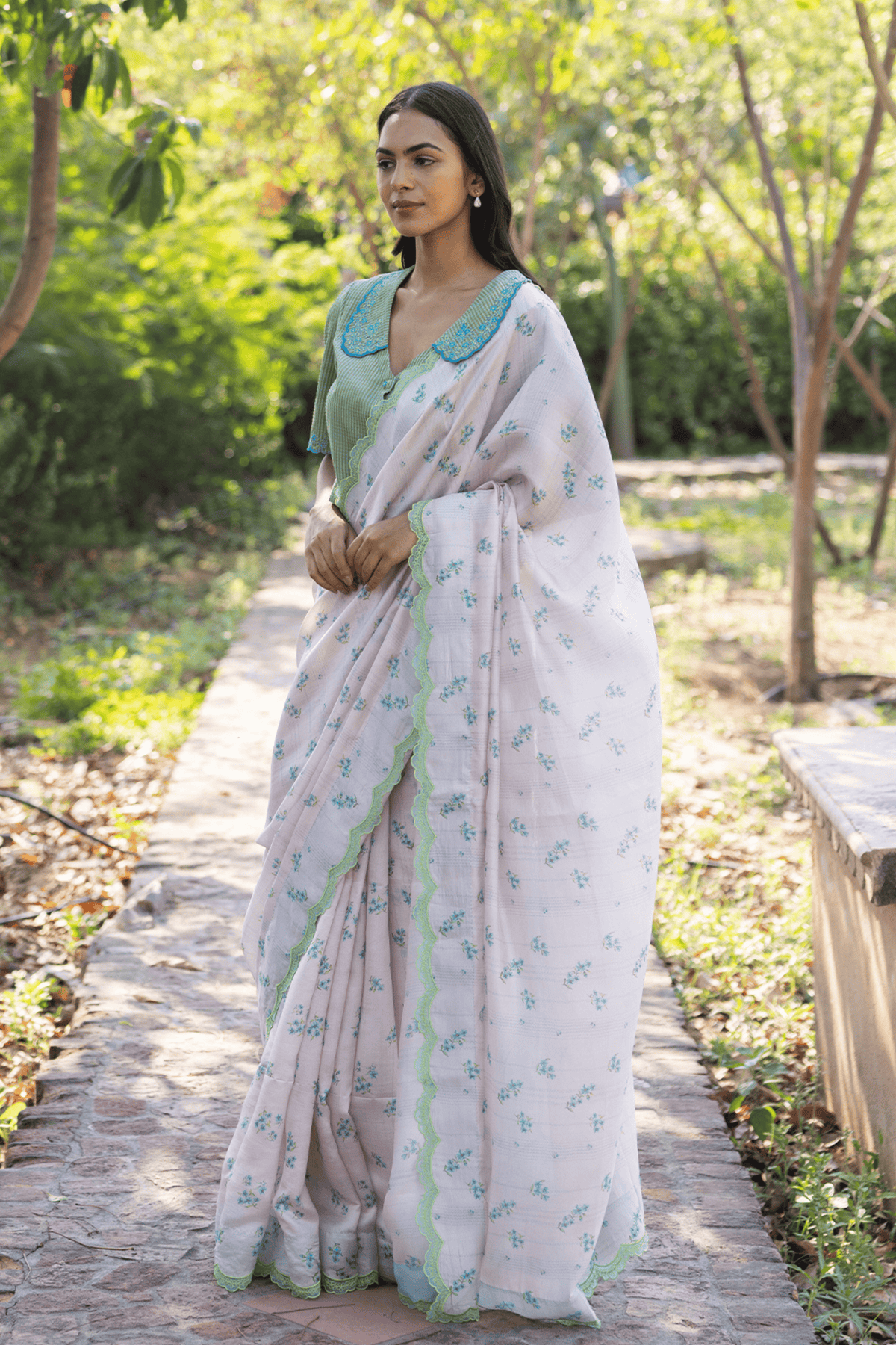 Wildflower Kiss Pink Saree