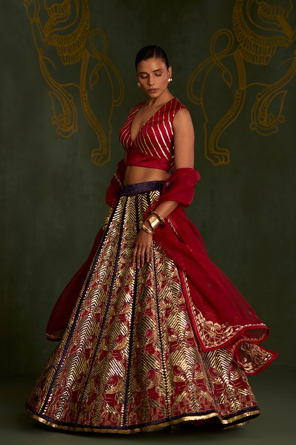 Trinetra Lehenga Set