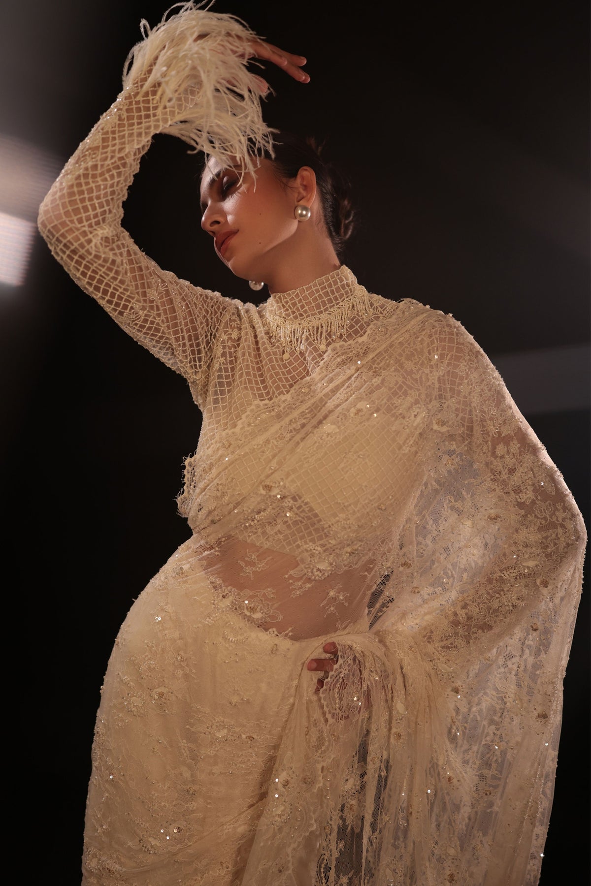 Lunara Pre-Draped Saree Set