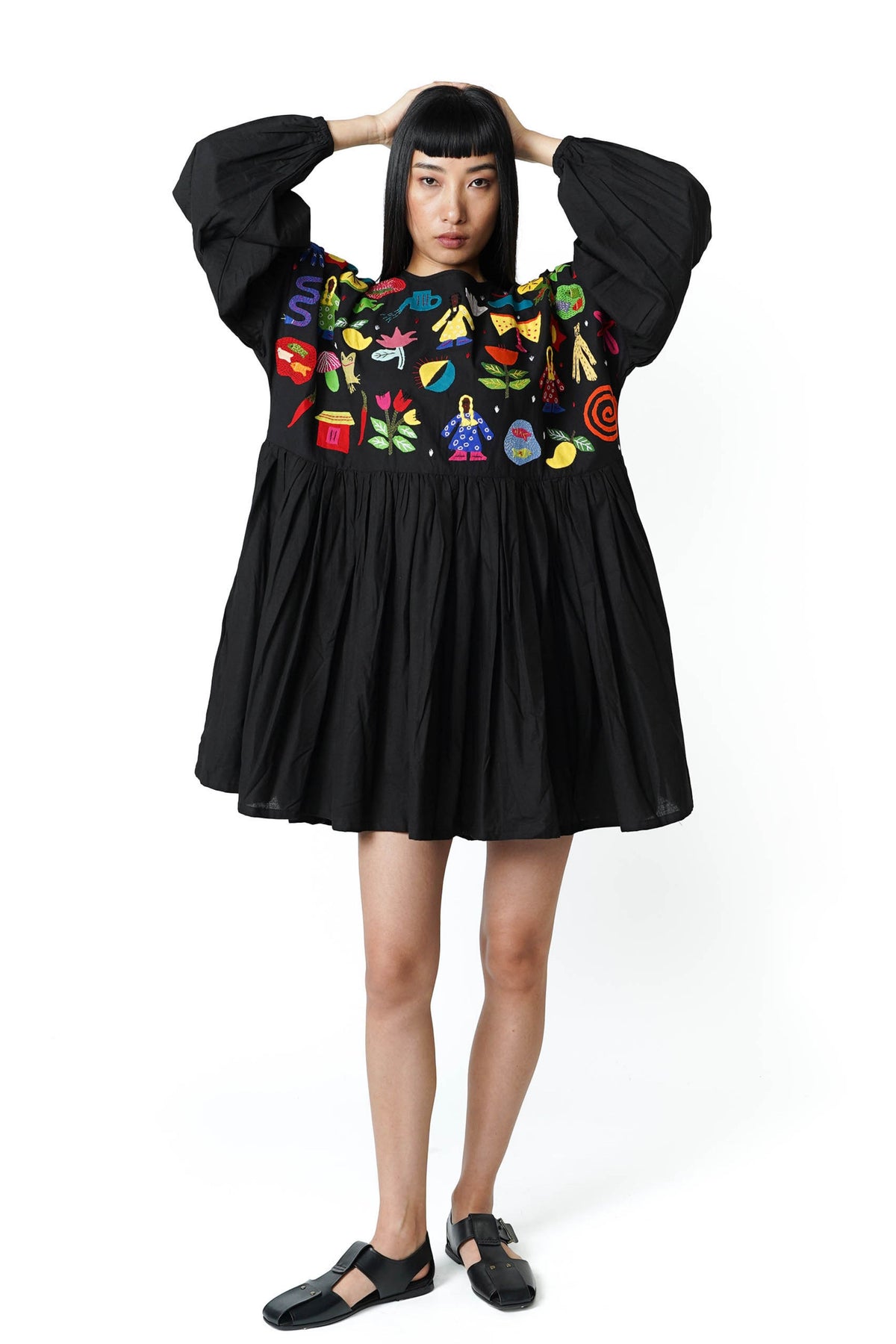 Black Flourish Dress