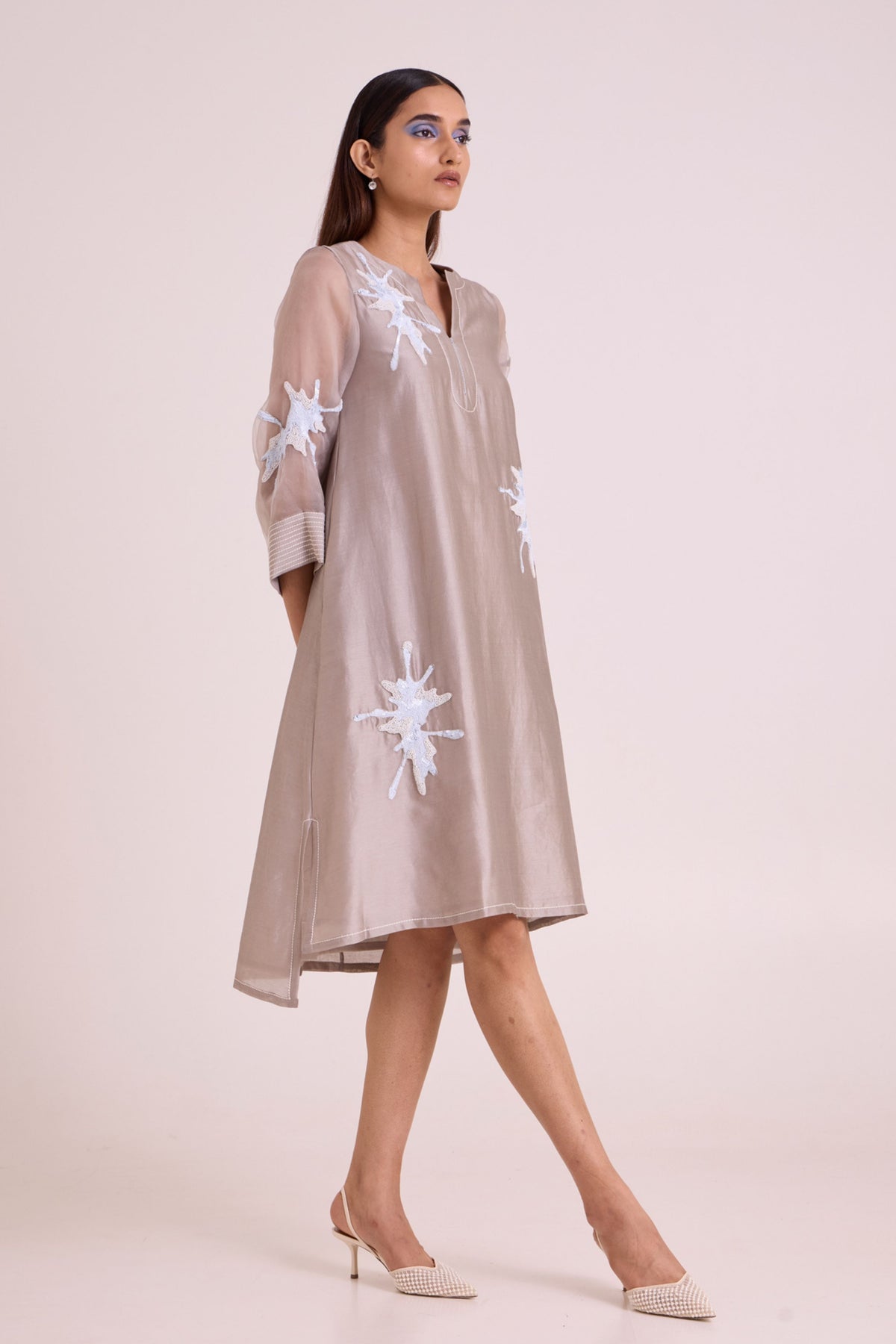 Gracie Graphite & Fern Dress