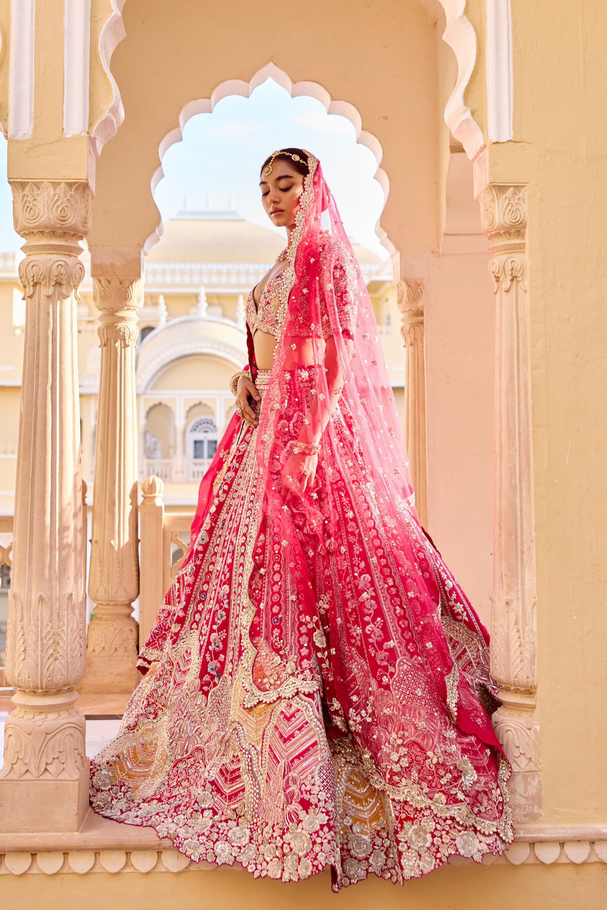 Ruby Bridal Lehenga Set