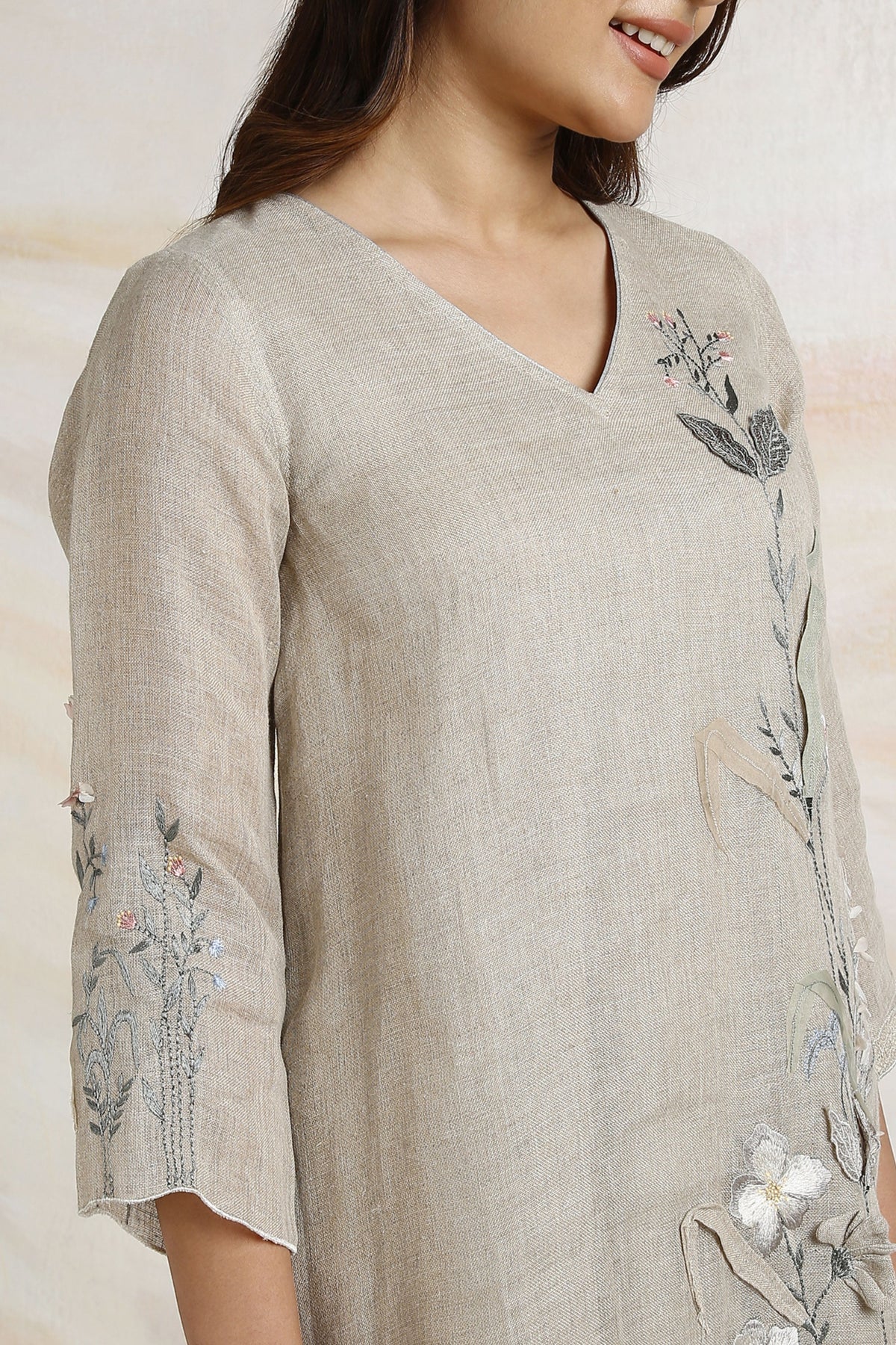 Natural Fly Kurta Set