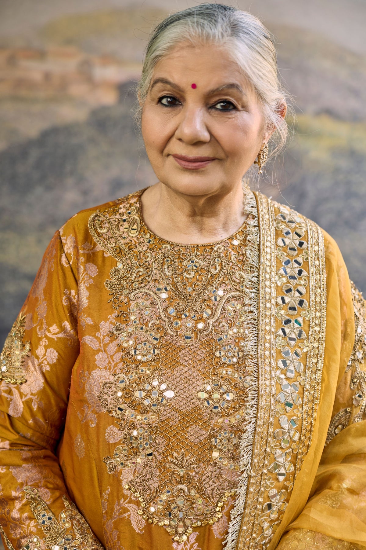 Sunehri Zari Sharara Set
