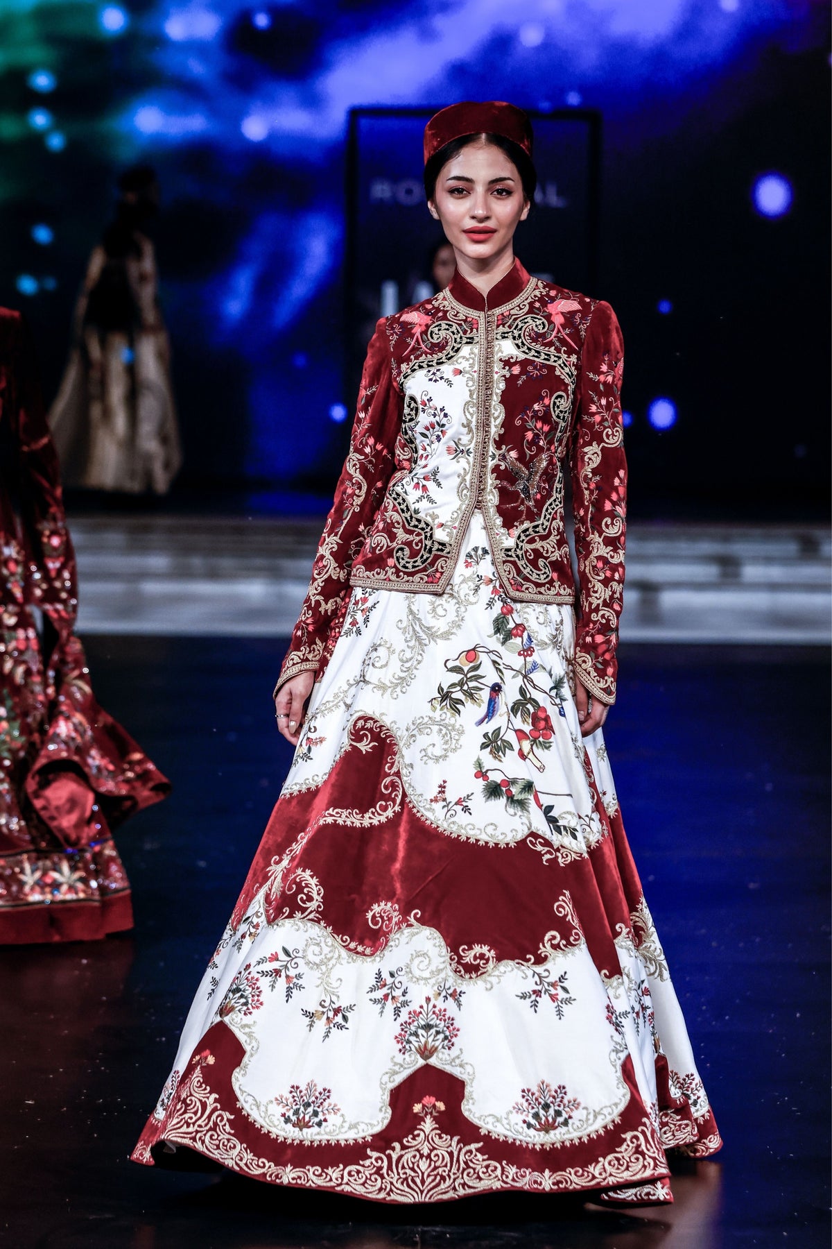 Matka Silk Anarkali Jacket Set