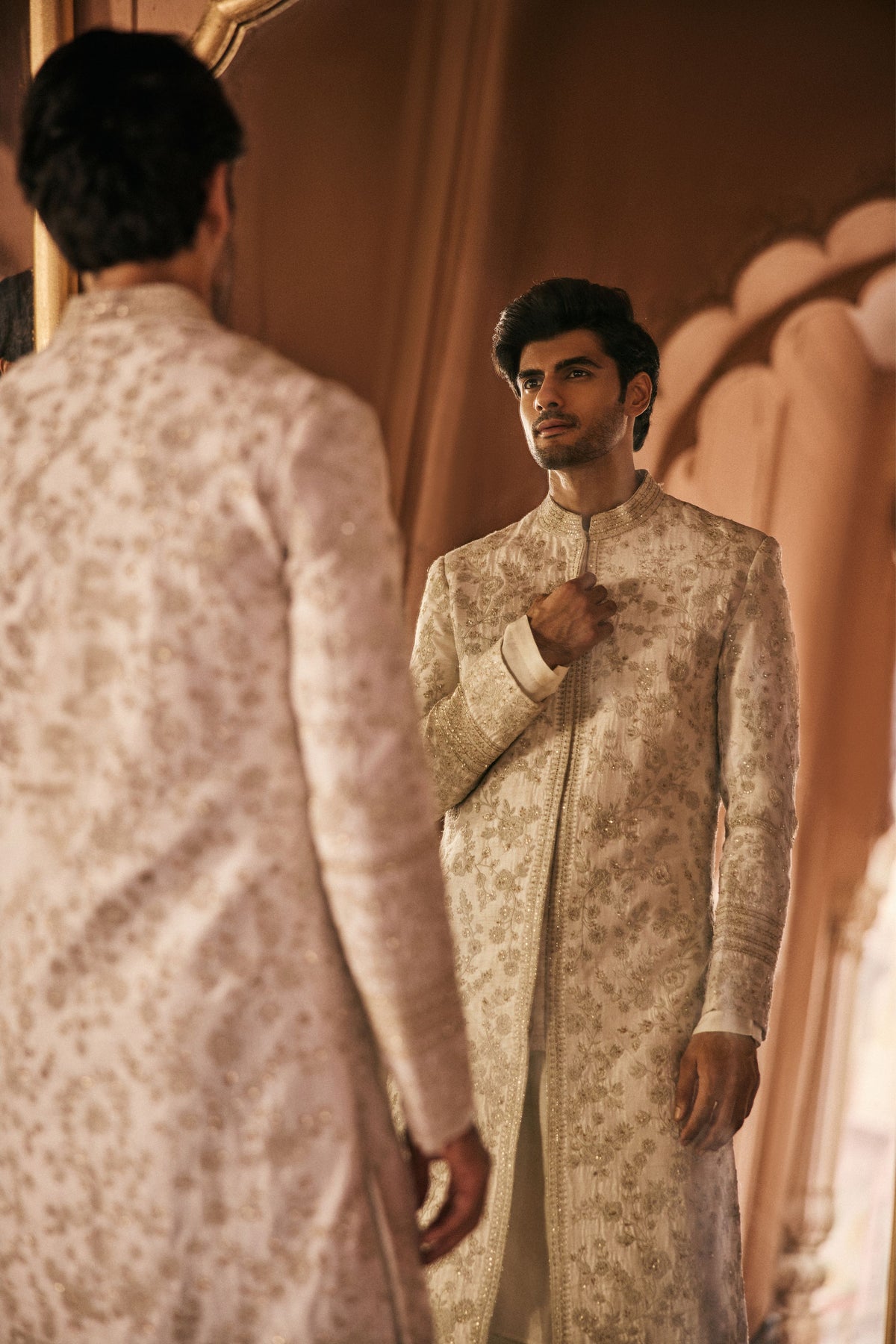 Ivory Sherwani Set
