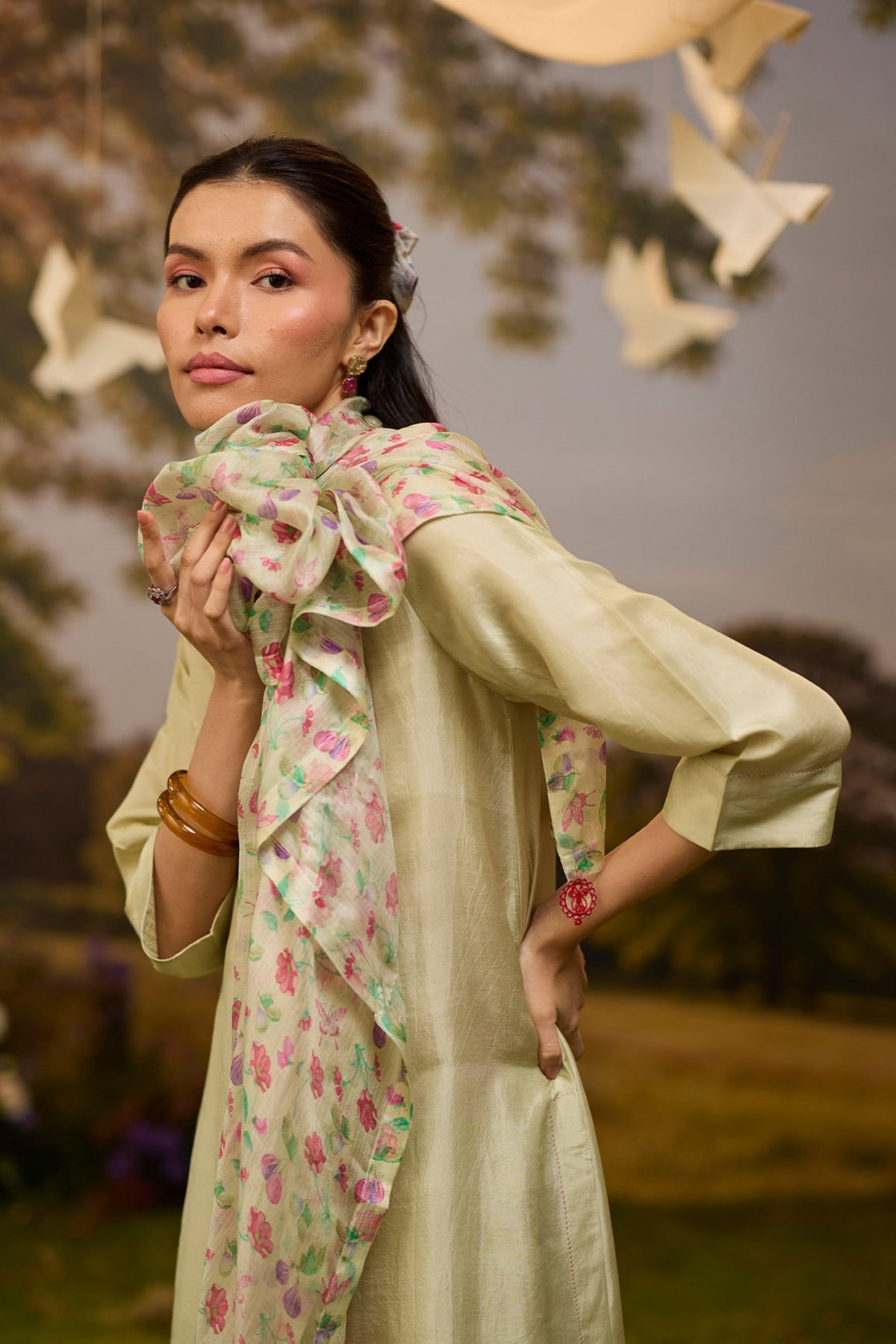 Under the Fig Tree Yellow Dupatta