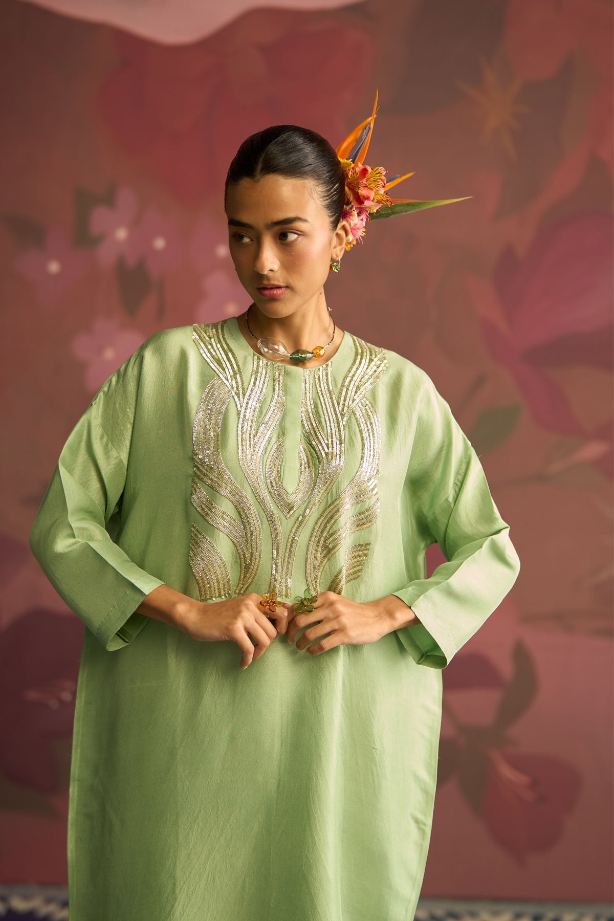 Mint Veil Kurta Set