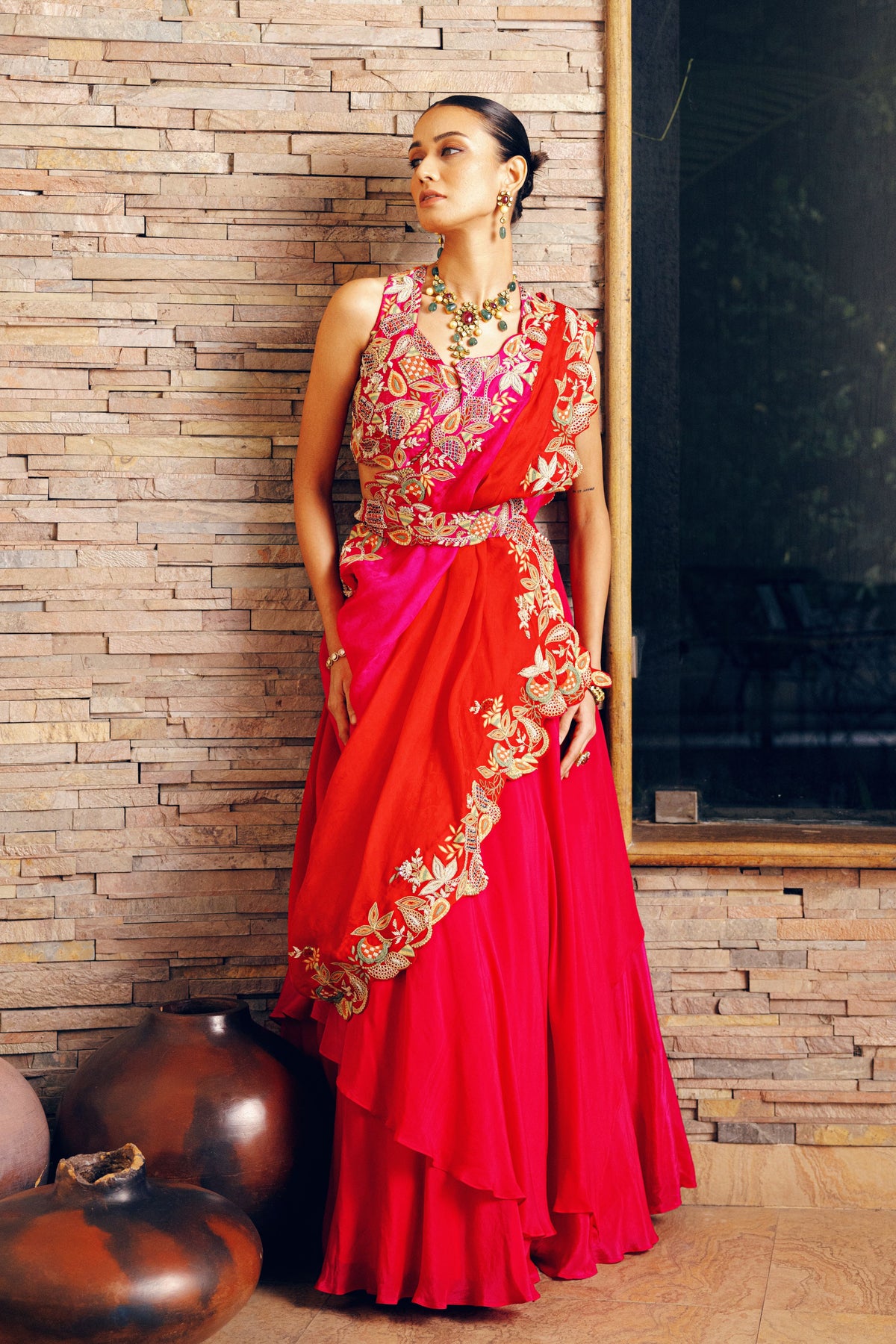 Red Lehenga Set