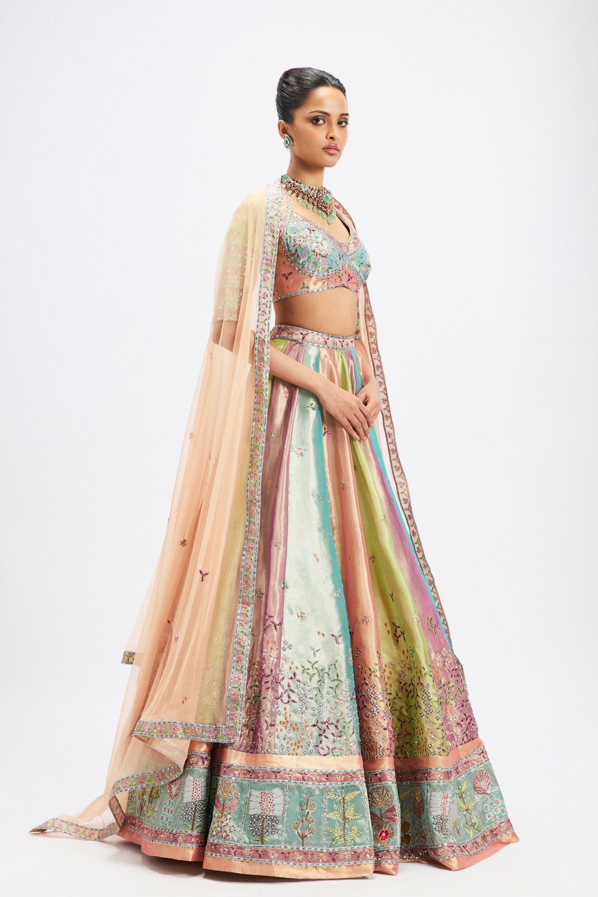 Camelia Tissue Lehenga Set
