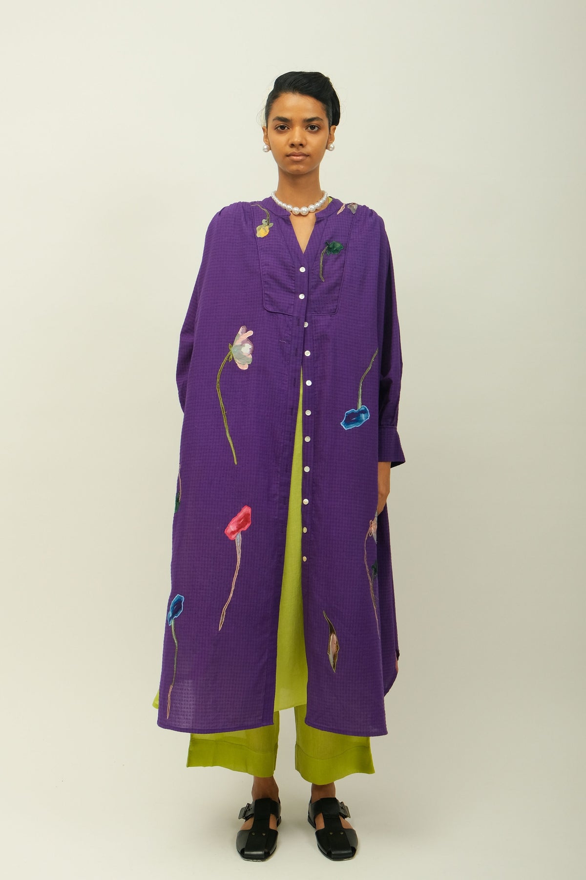 Thistle Applique Dress