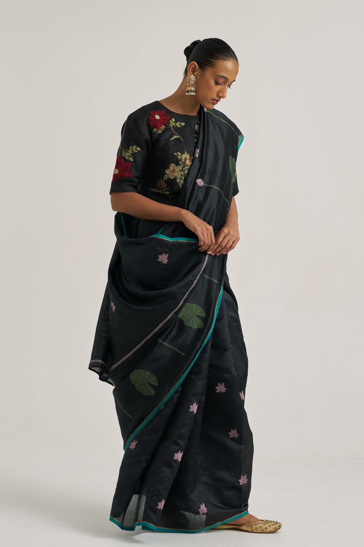 Vani Black Saree