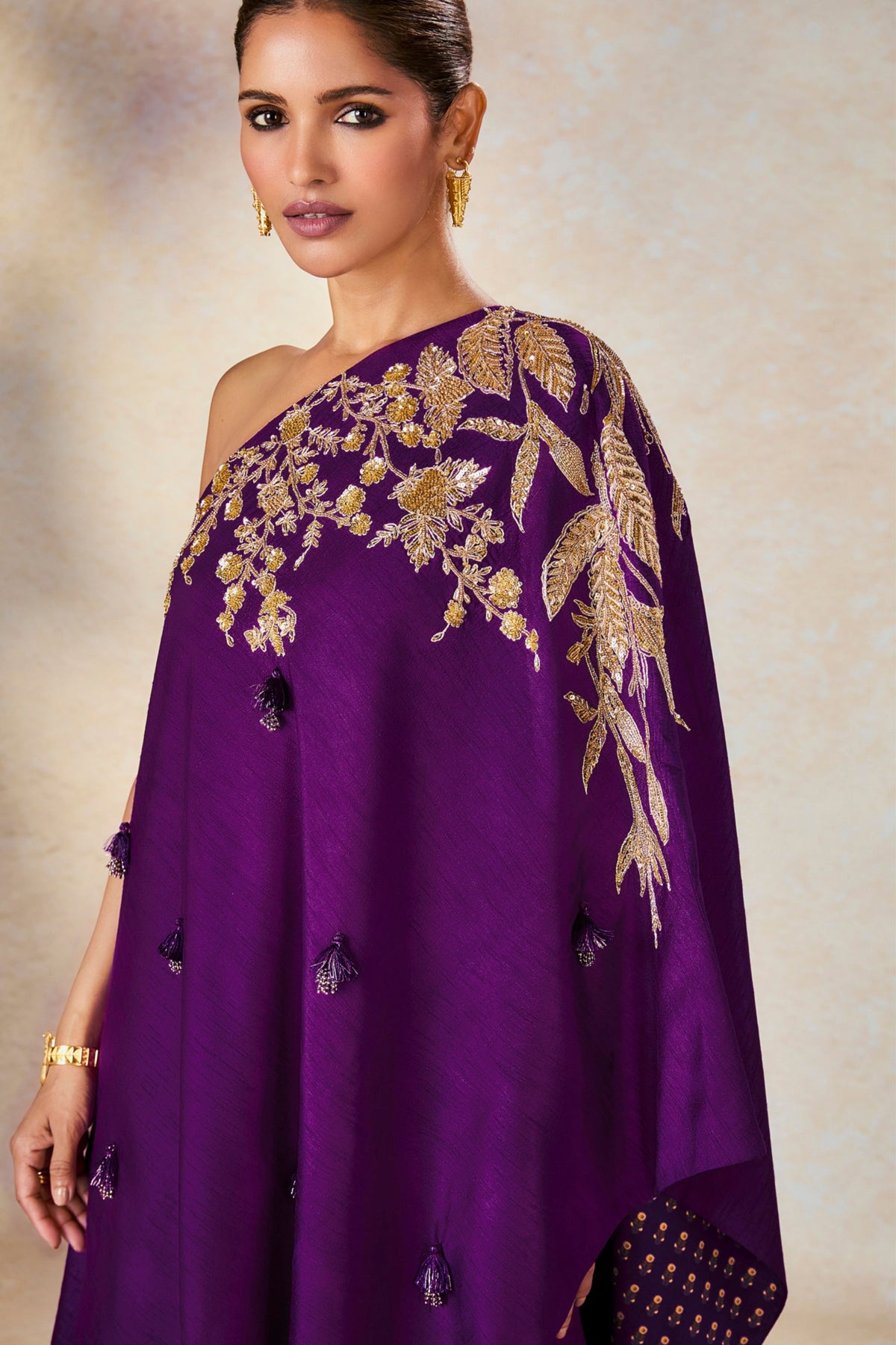 Jamun One Shoulder Set