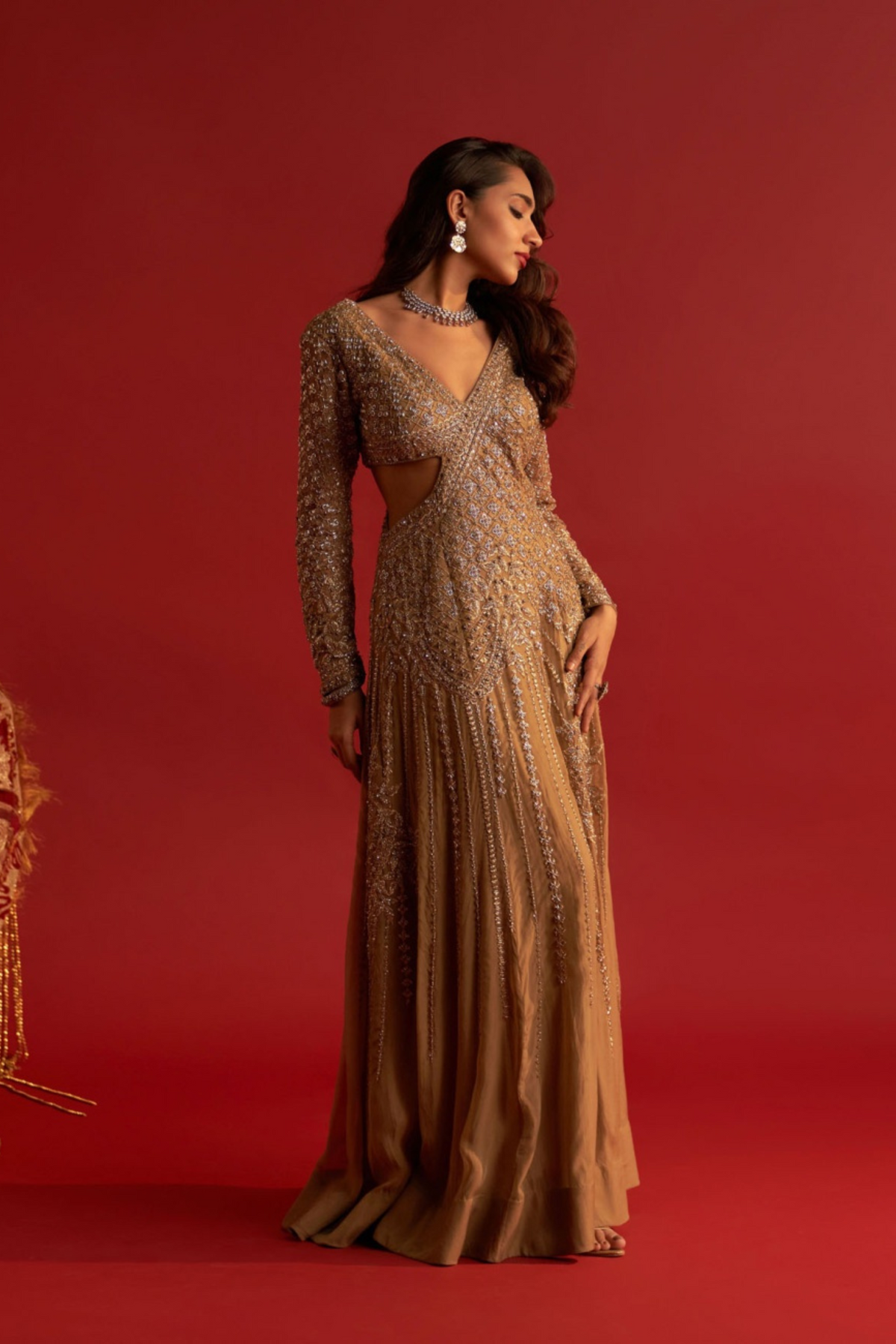 Reeti Arneja Auric Saree Gown Elahe
